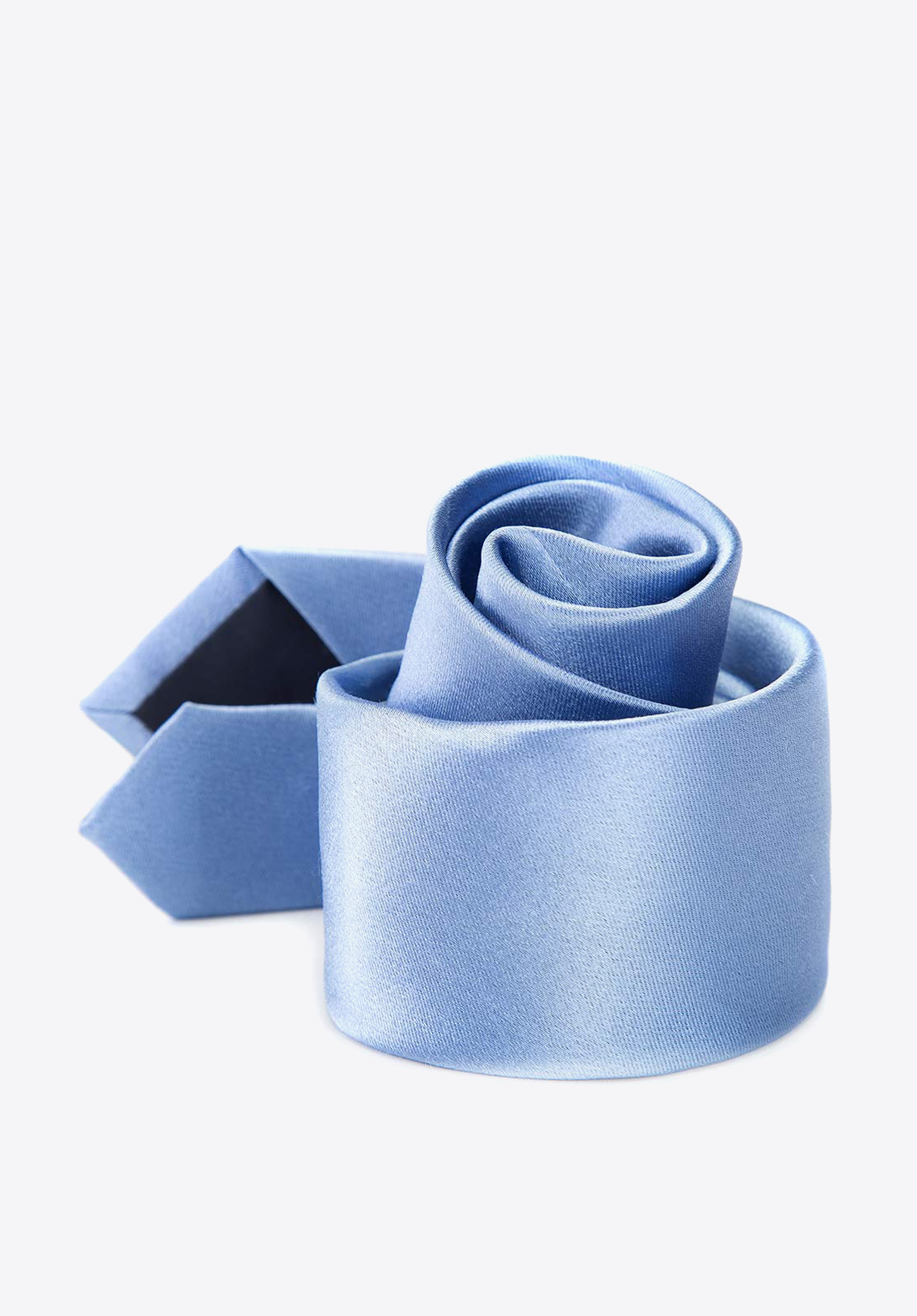 Krawat jedwabny bez wzoru