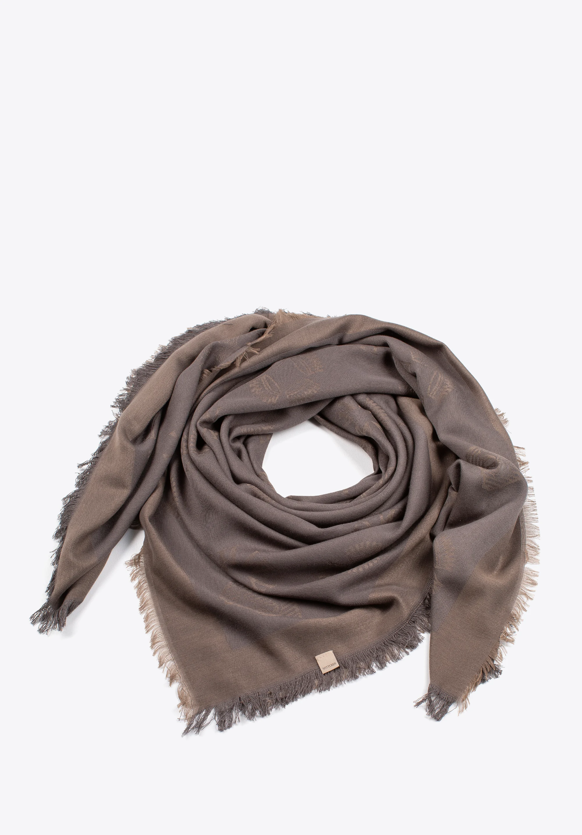 Damska chusta z bambusem tkana w monogram