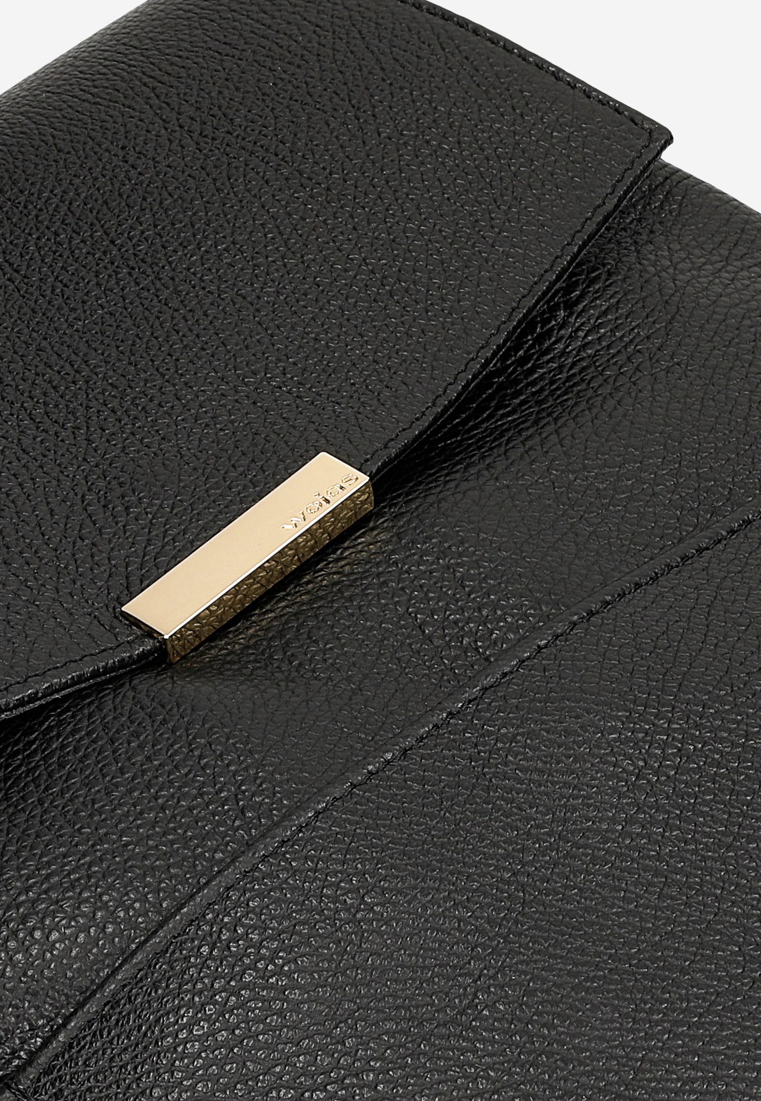 Czarny skórzany plecak miejski