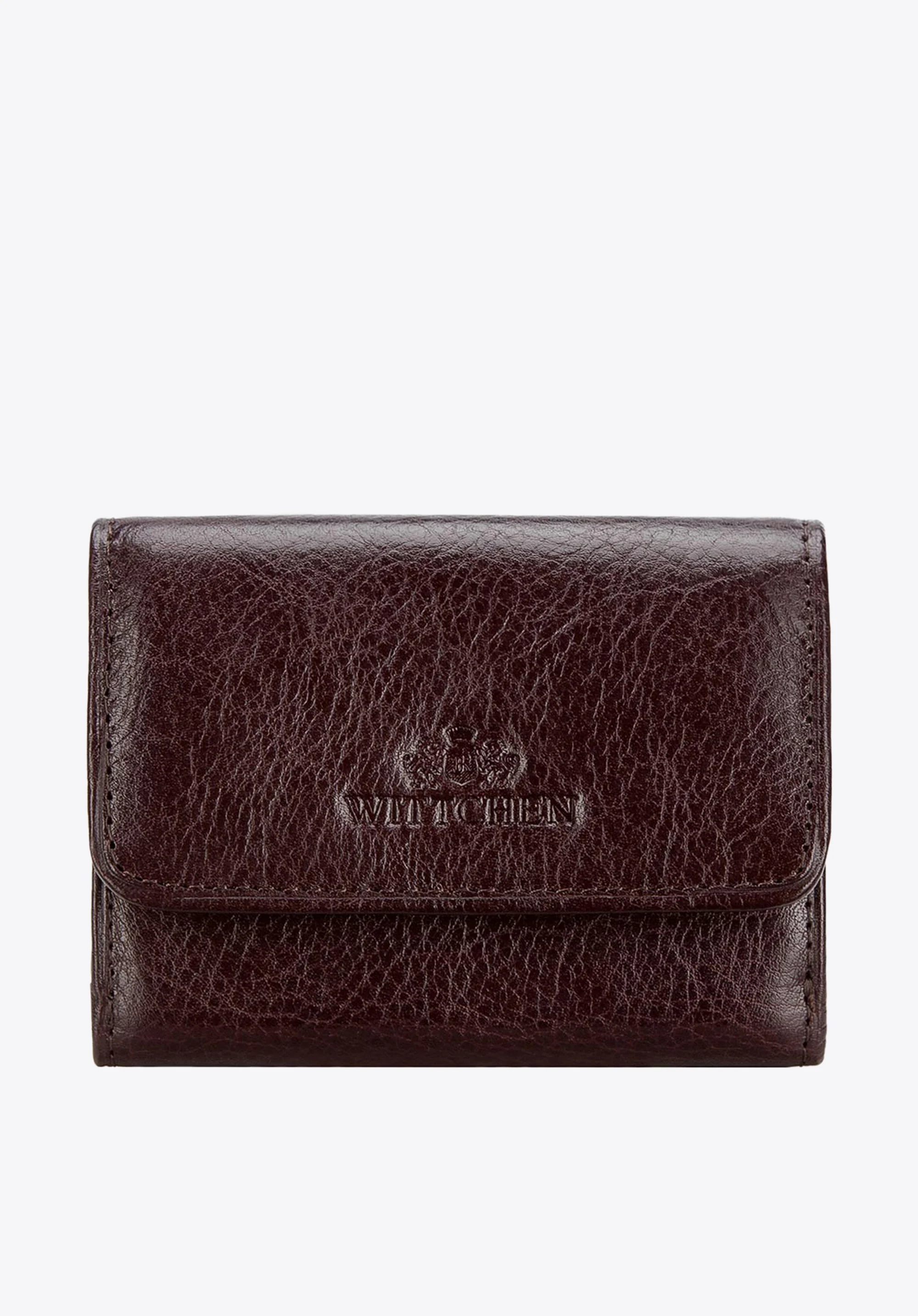 Portfel skórzany mały na zatrzask