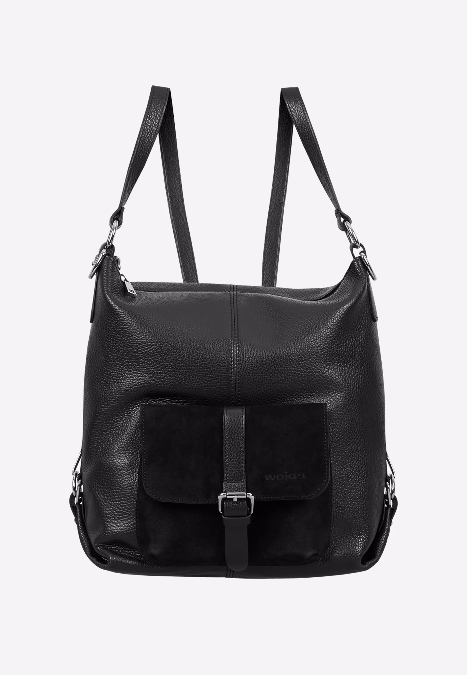 Beżowa skórzana torebka plecak 2w1