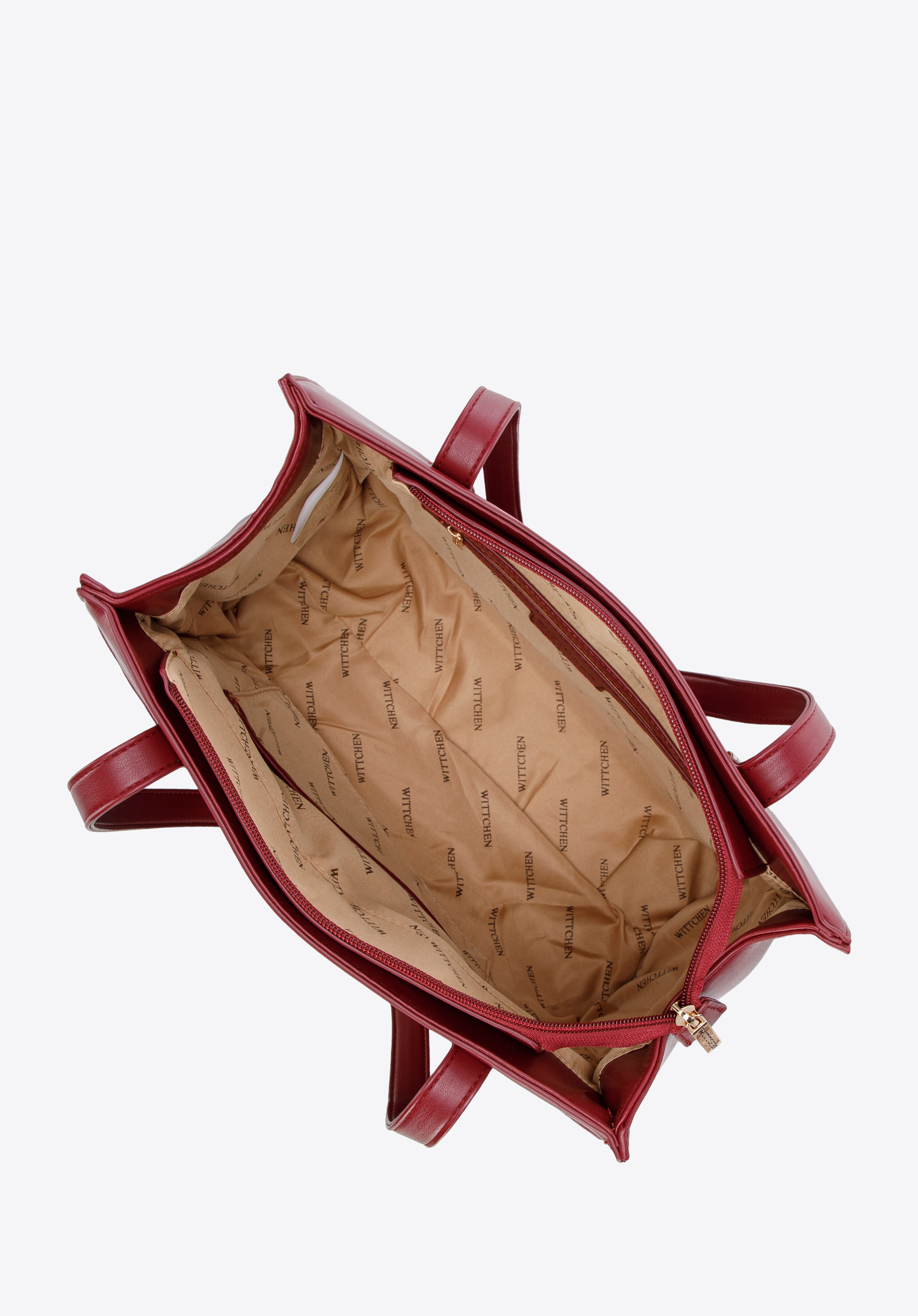 Torebka shopperka z pikowanym przodem