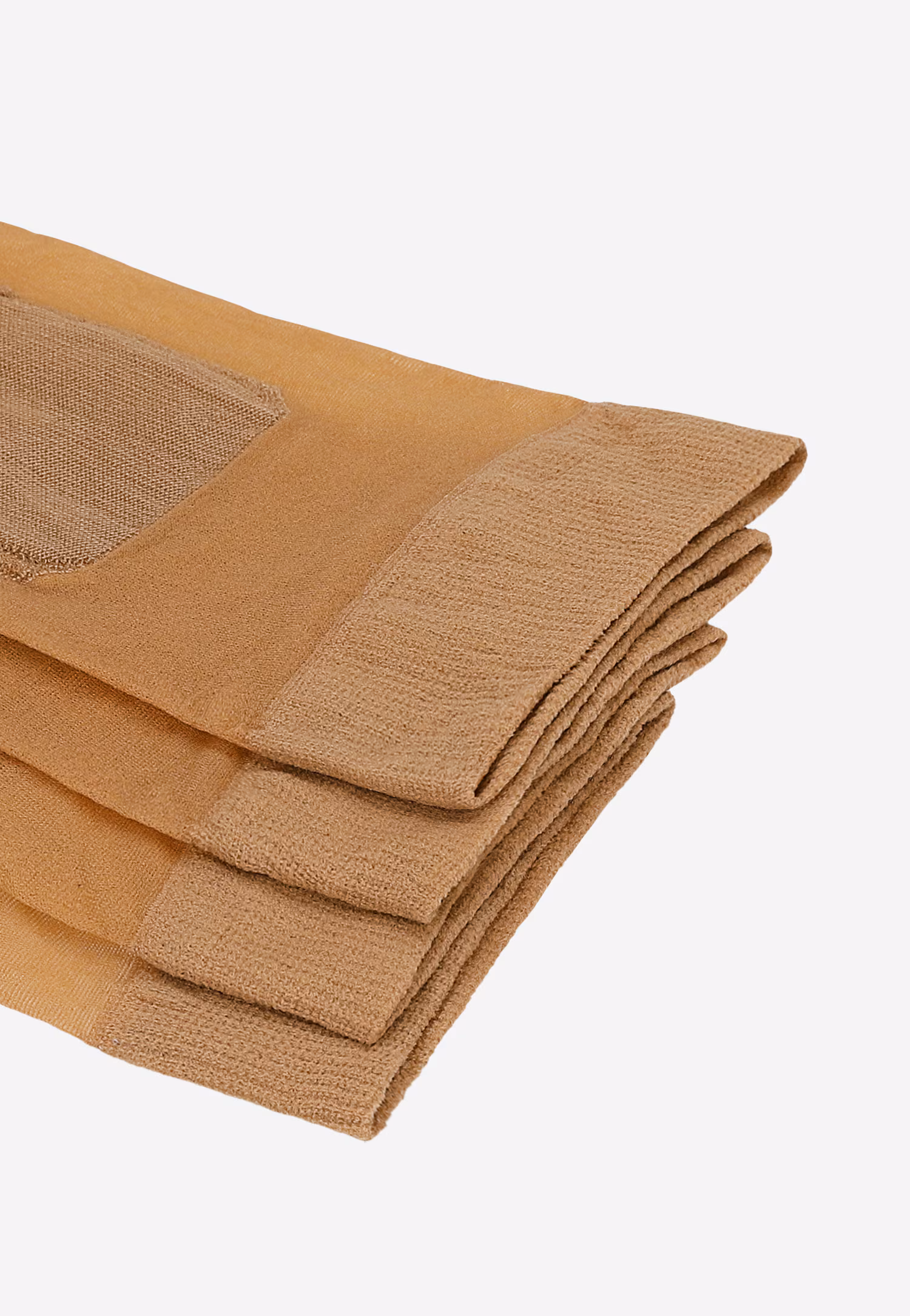 Dwupak beżowych skarpet rajstopowych z efektem masażu i bezuciskowym ściągaczem