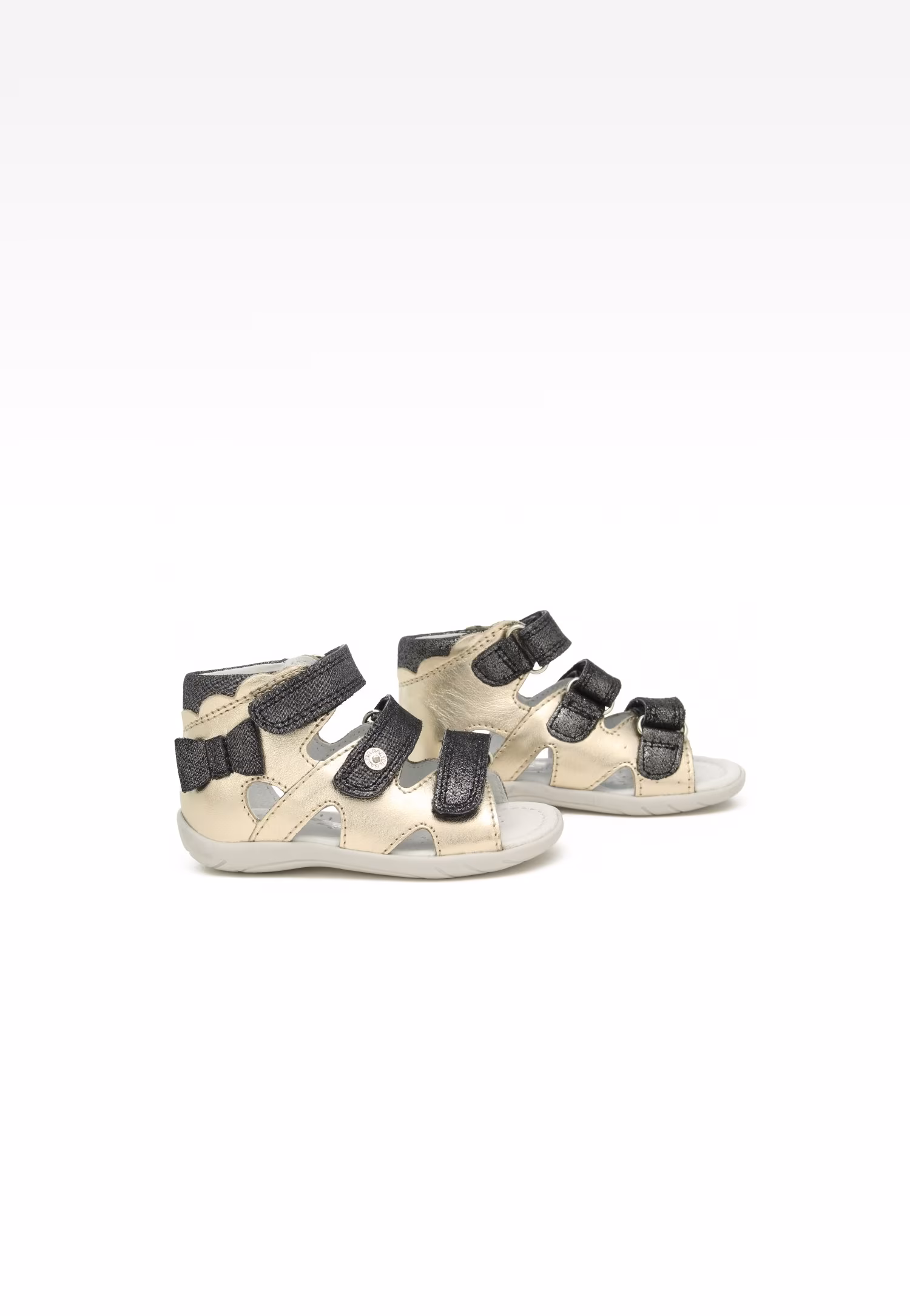 Sandały BARTEK 11707-026, dla dziewcząt, czarno-złoty