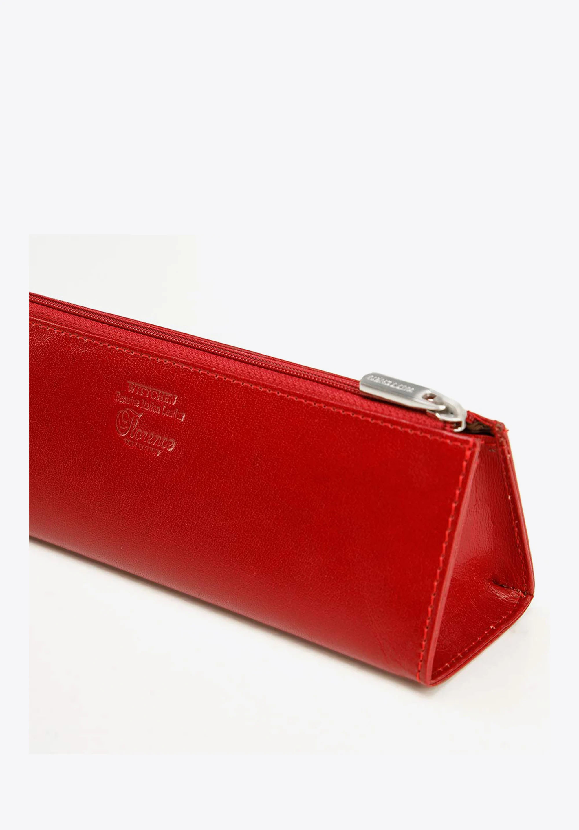 Etui na długopisy skórzane trójkątne