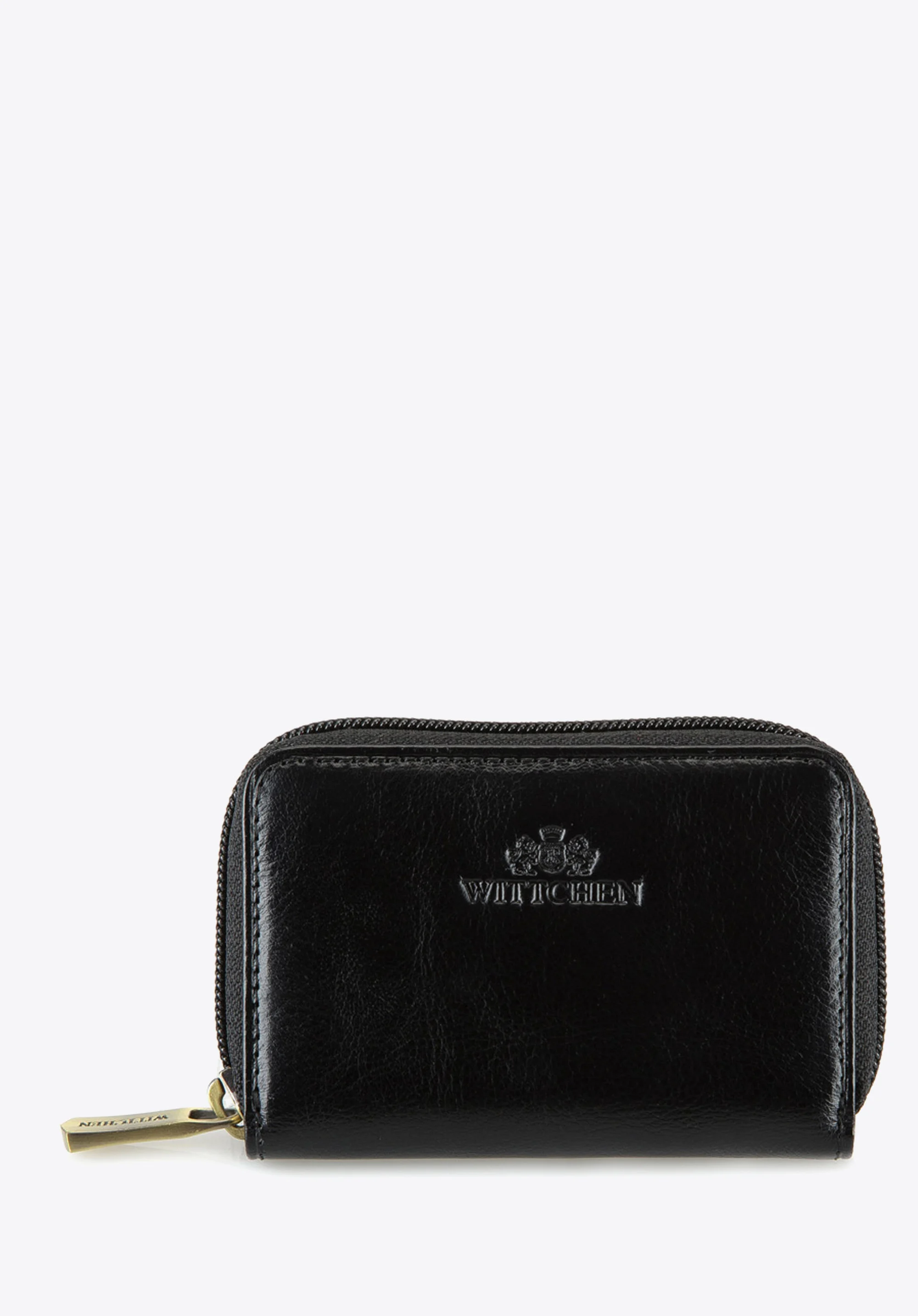 Etui na karty kredytowe skórzane na suwak