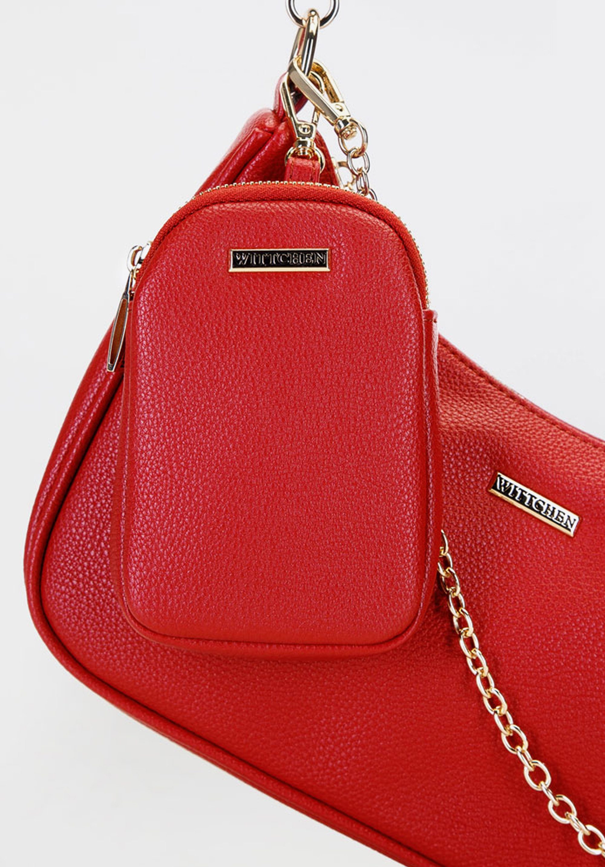 Torebka rogal z dopinaną saszetką