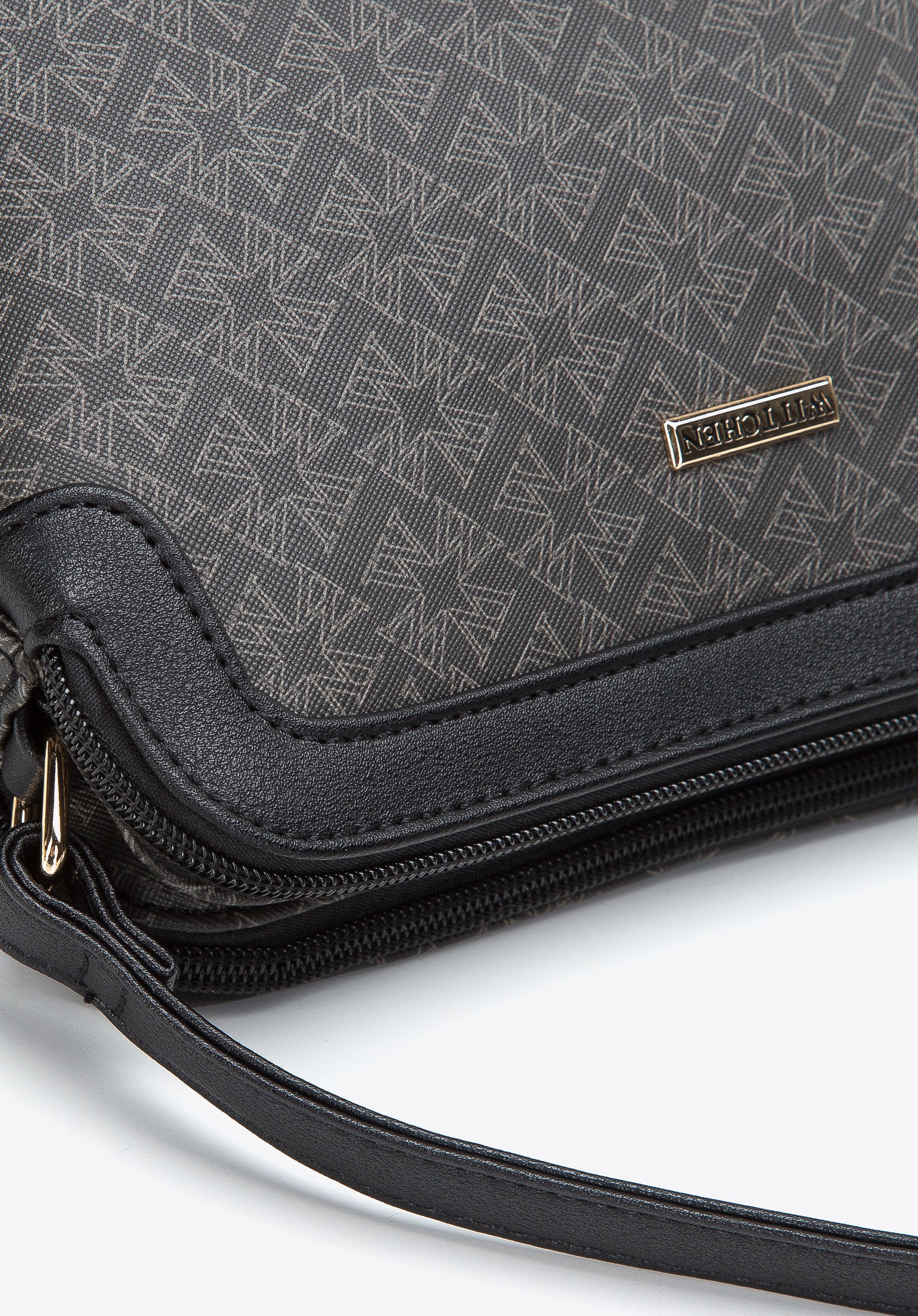 Damska listonoszka dwukomorowa w monogram