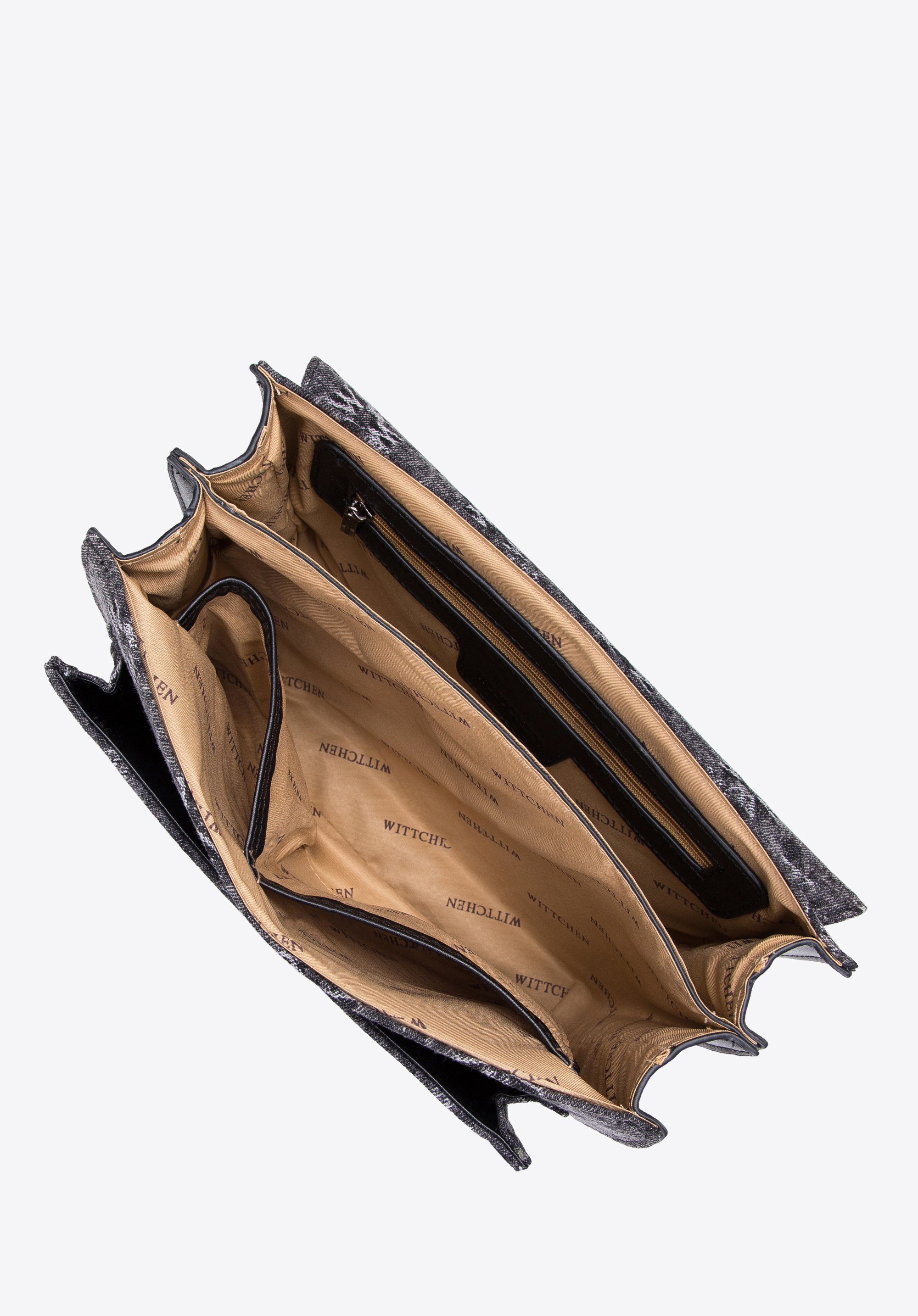 Damska listonoszka dżinsowa w monogram