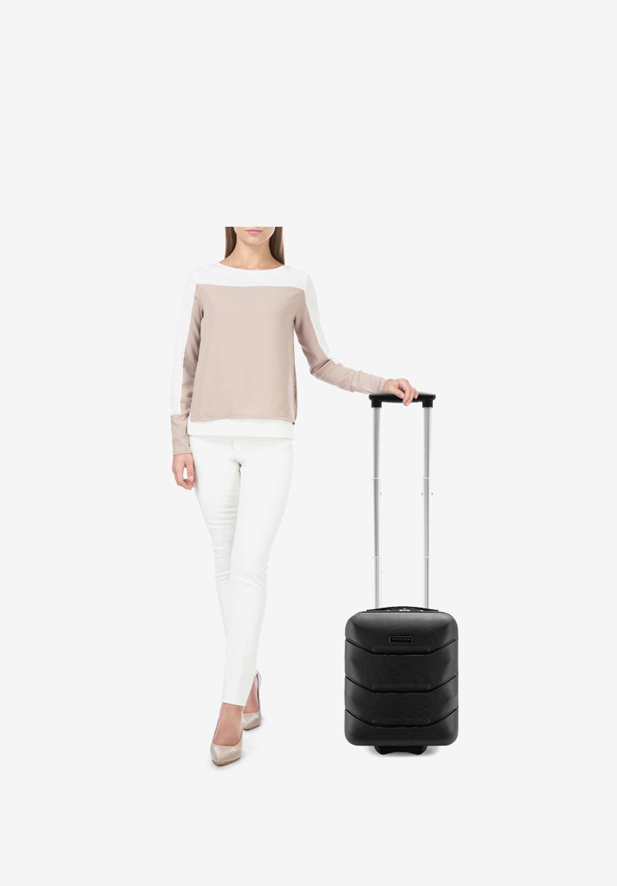 Walizka kabinowa z ABS-u ze żłobieniami