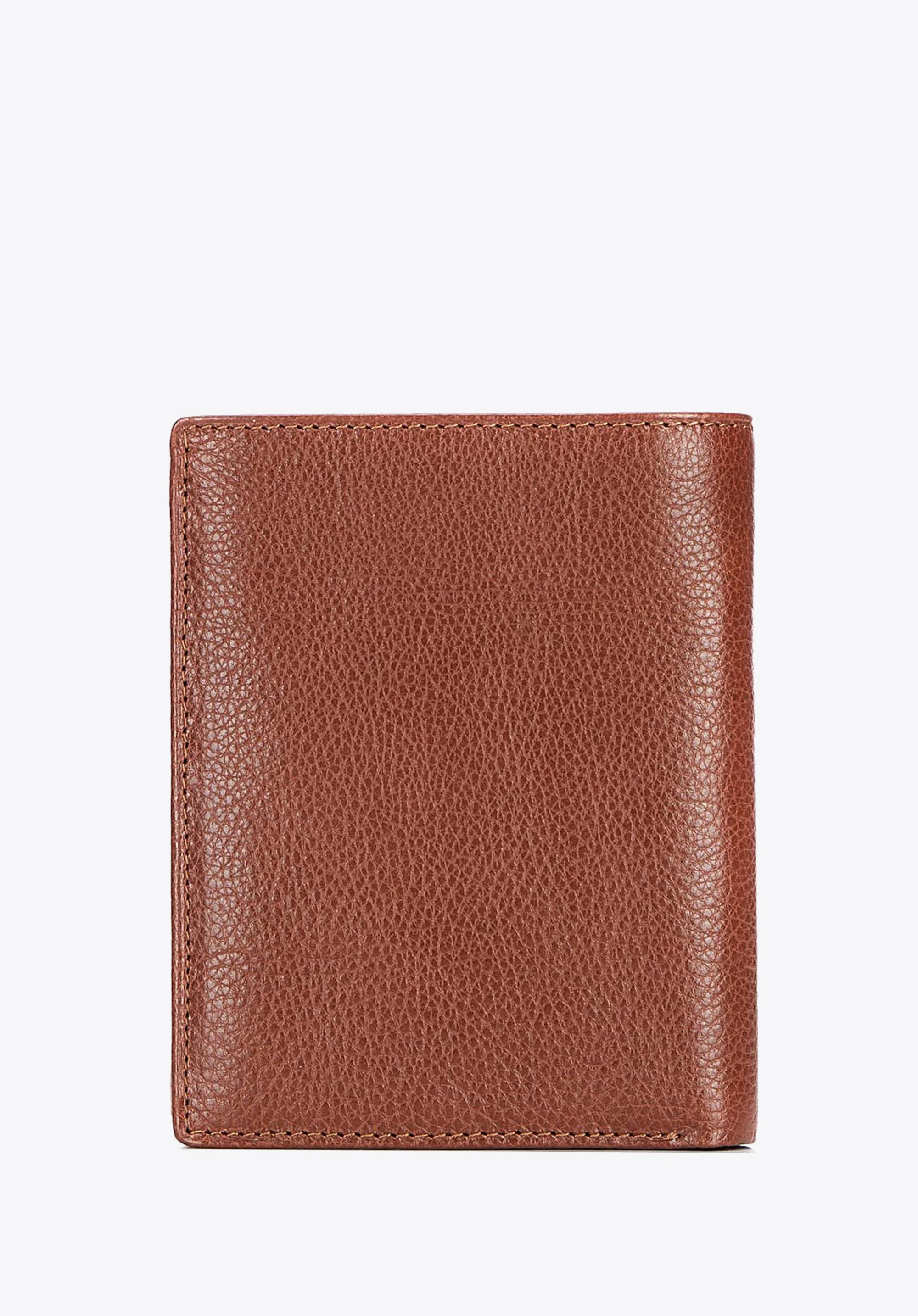 Męski portfel ze skóry prosty