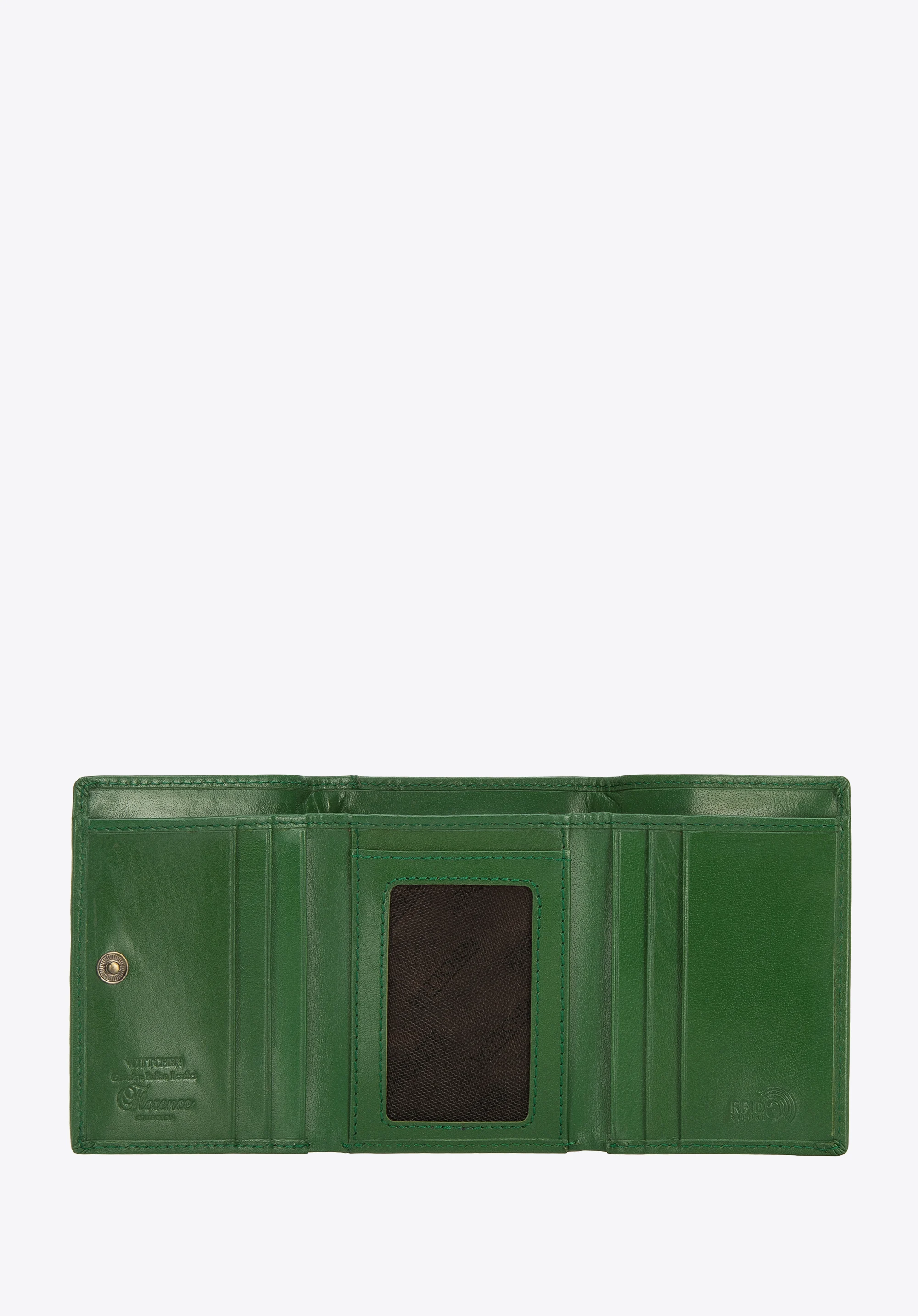 Damski portfel z gładkiej skóry mały