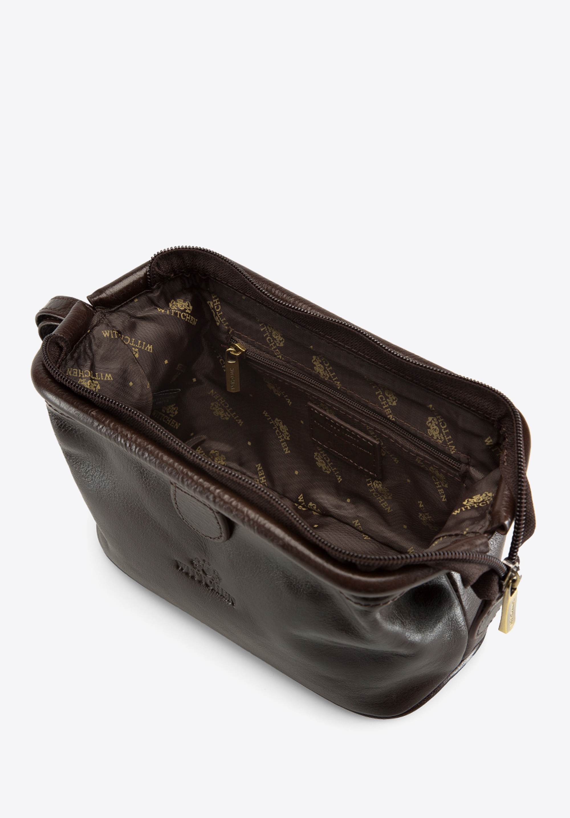 Kosmetyczka ze skóry prostokątna