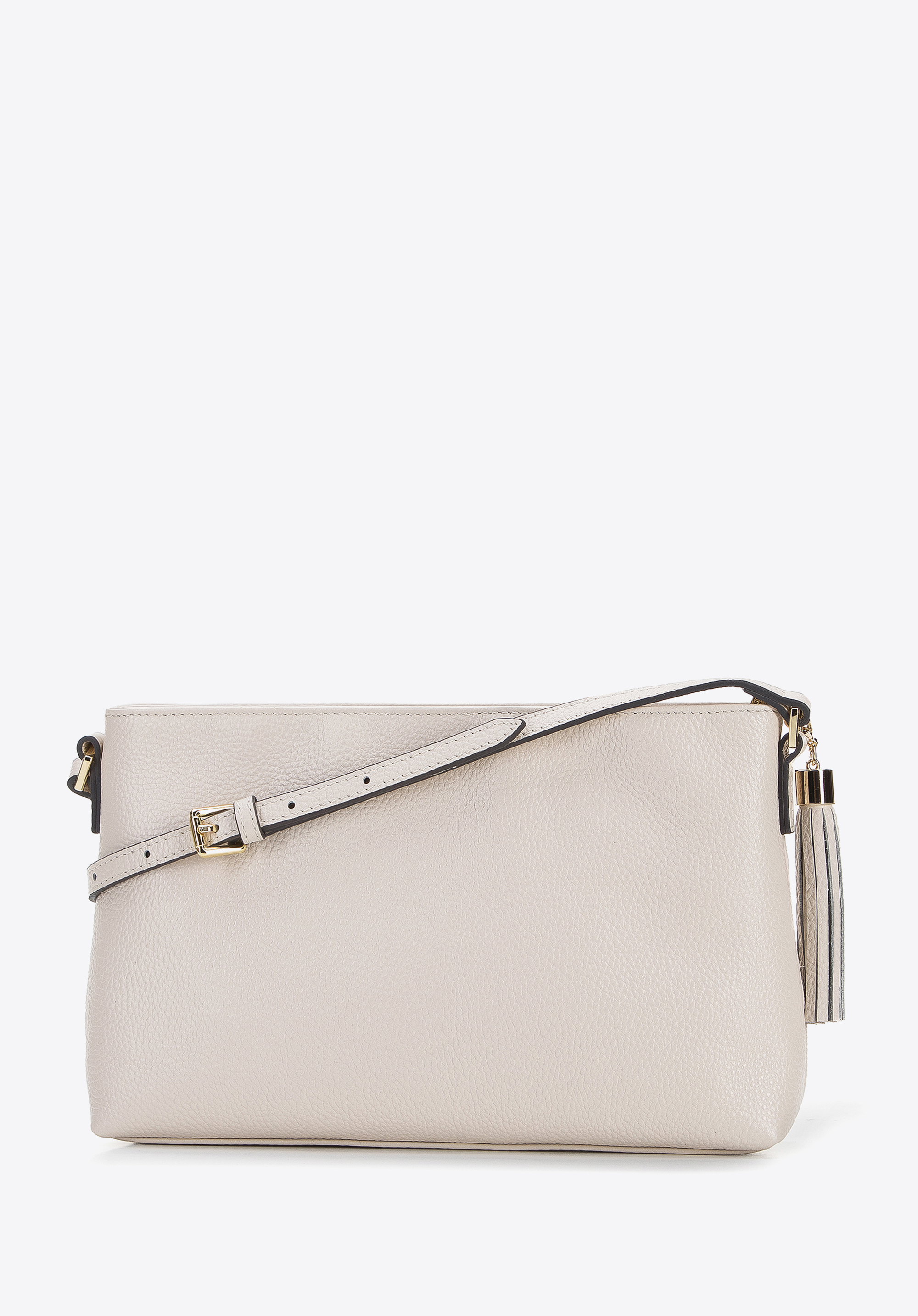 Damska listonoszka skórzana podłużna z chwostem