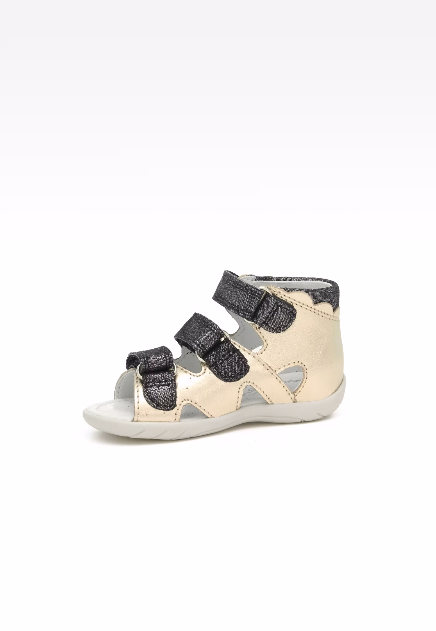 Sandały BARTEK 11707-026, dla dziewcząt, czarno-złoty