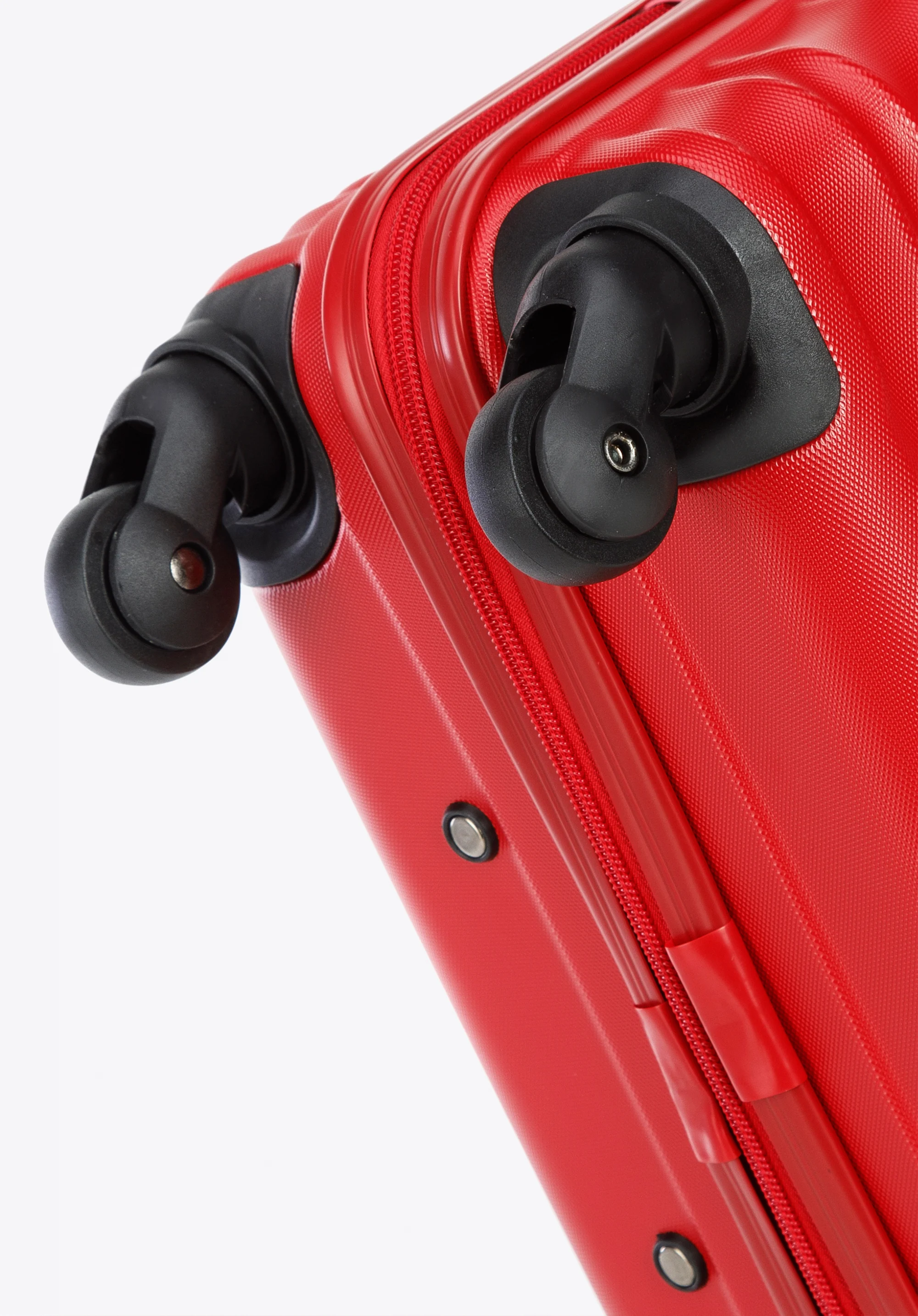 Duża walizka z ABS-u z żebrowaniem