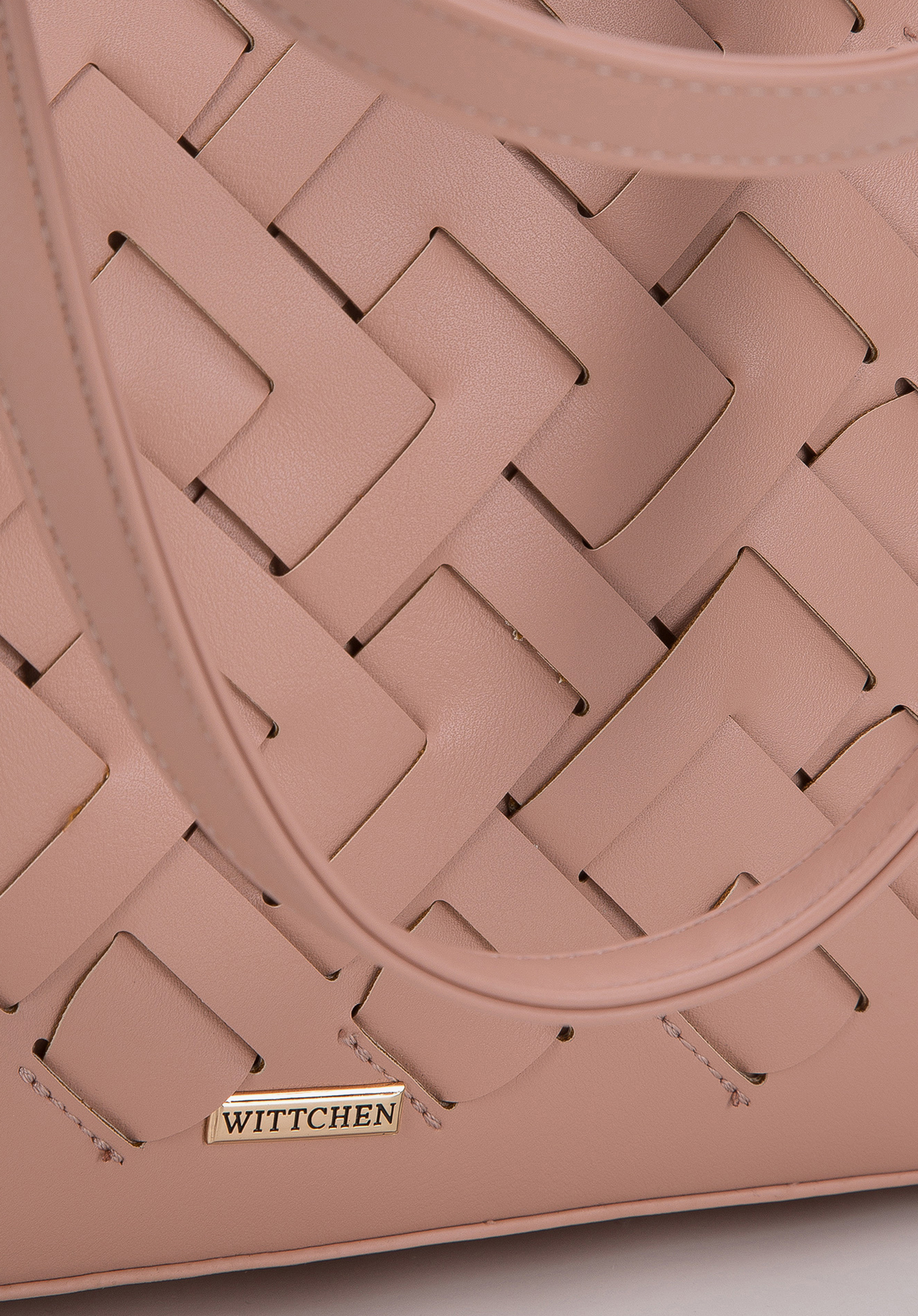 Torebka shopperka z plecionką