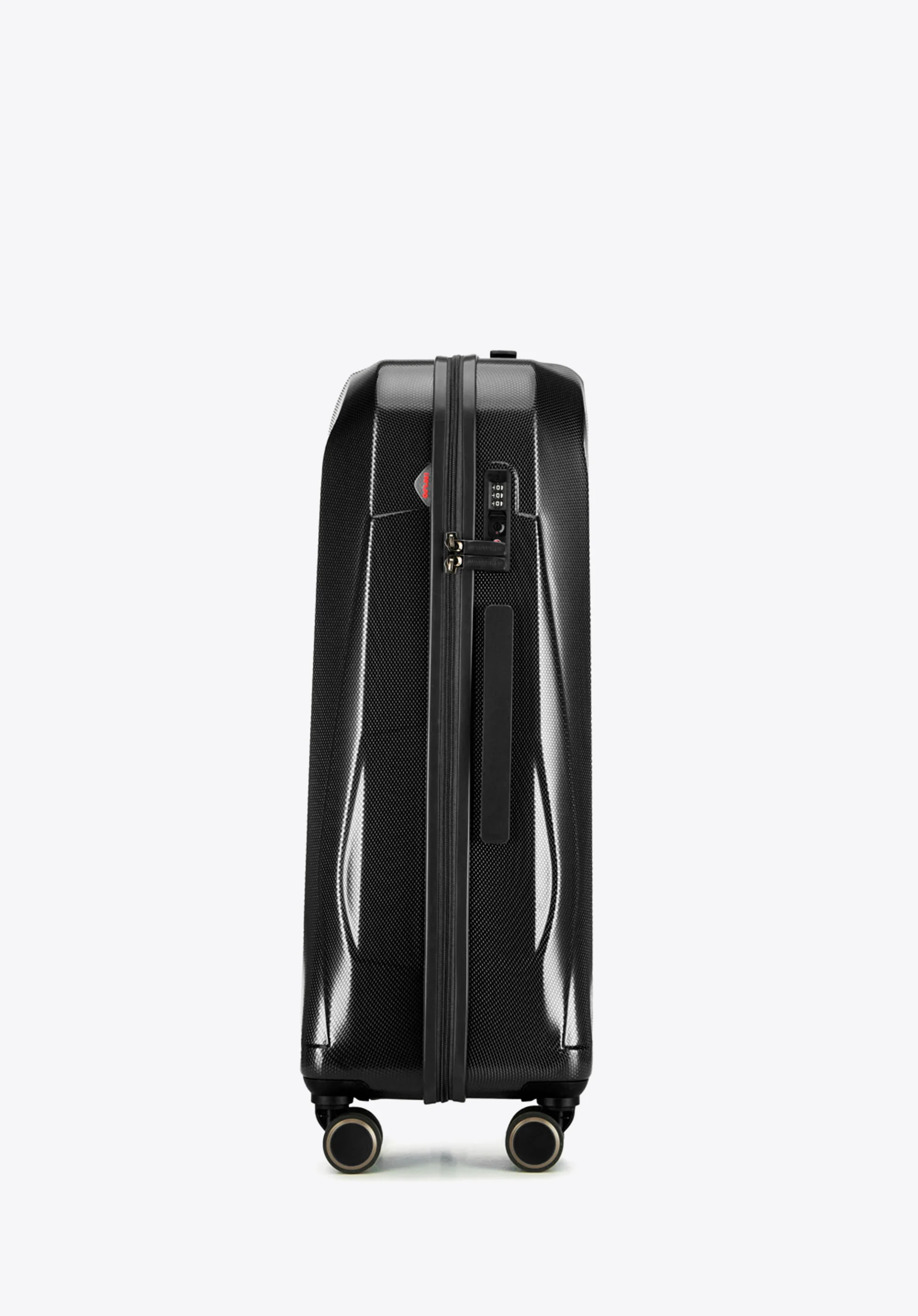 Walizka kabinowa z polikarbonu geometryczna