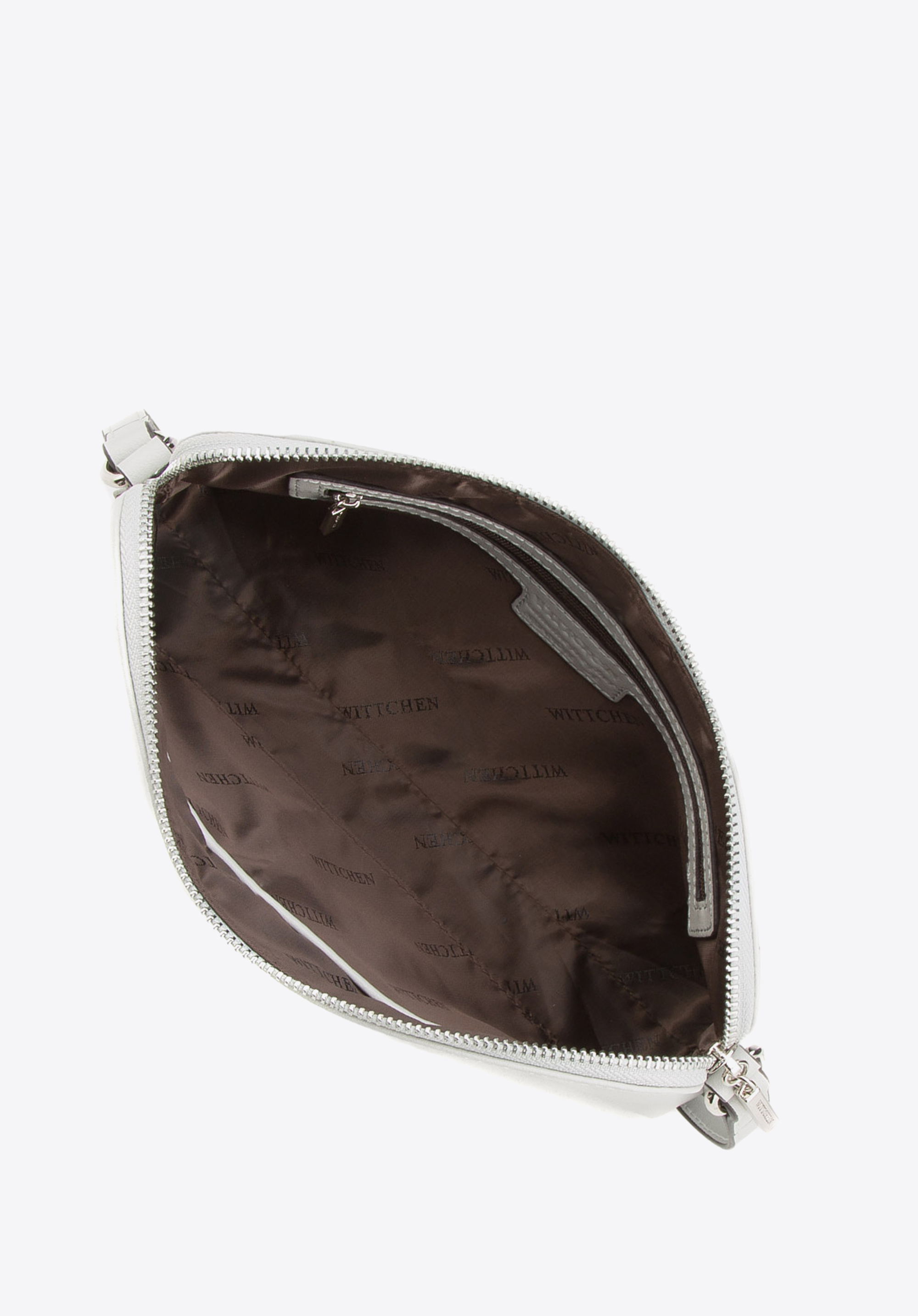 Damska listonoszka ze skóry metaliczna