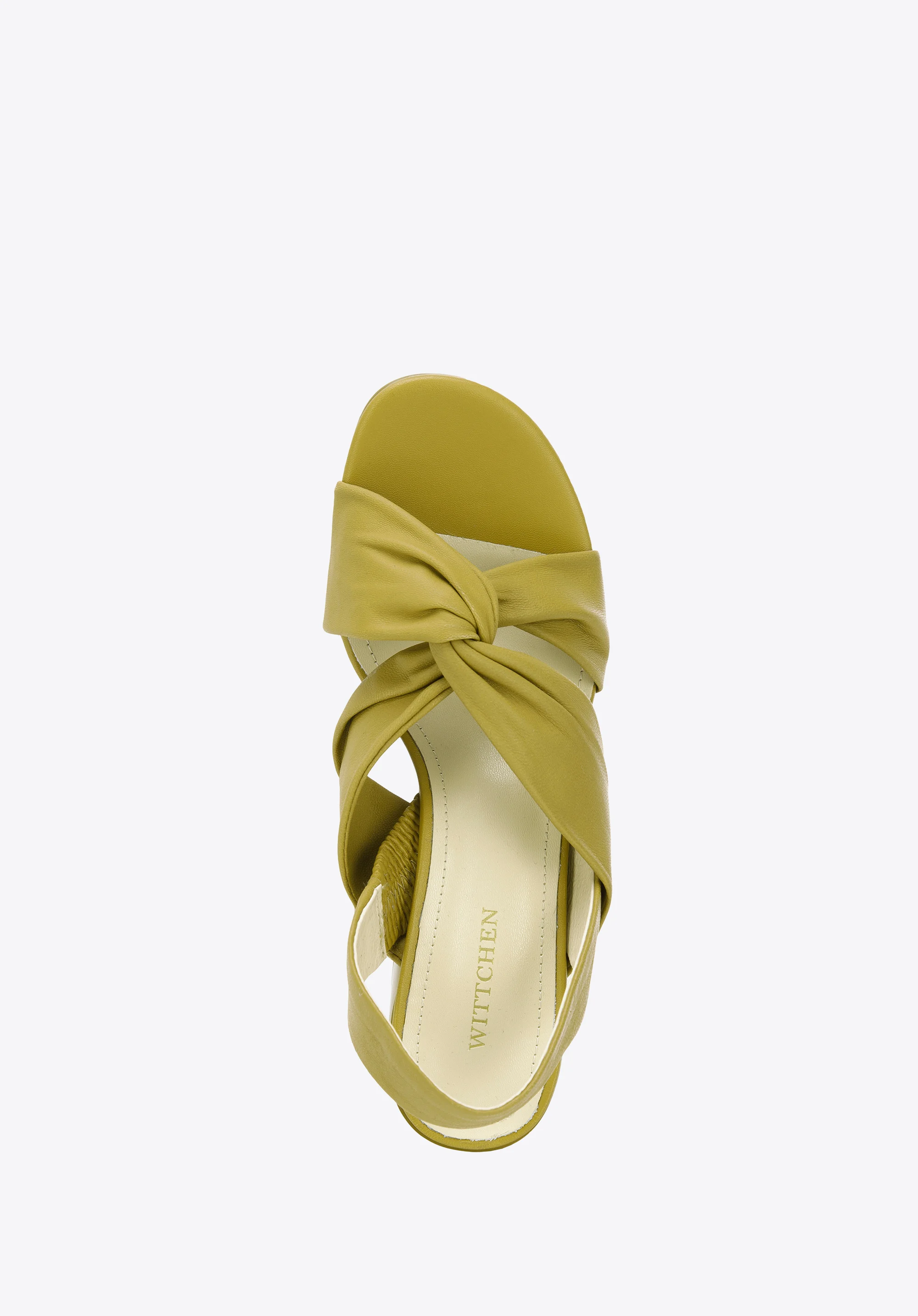 Damskie sandały z miękkiej skóry na słupku