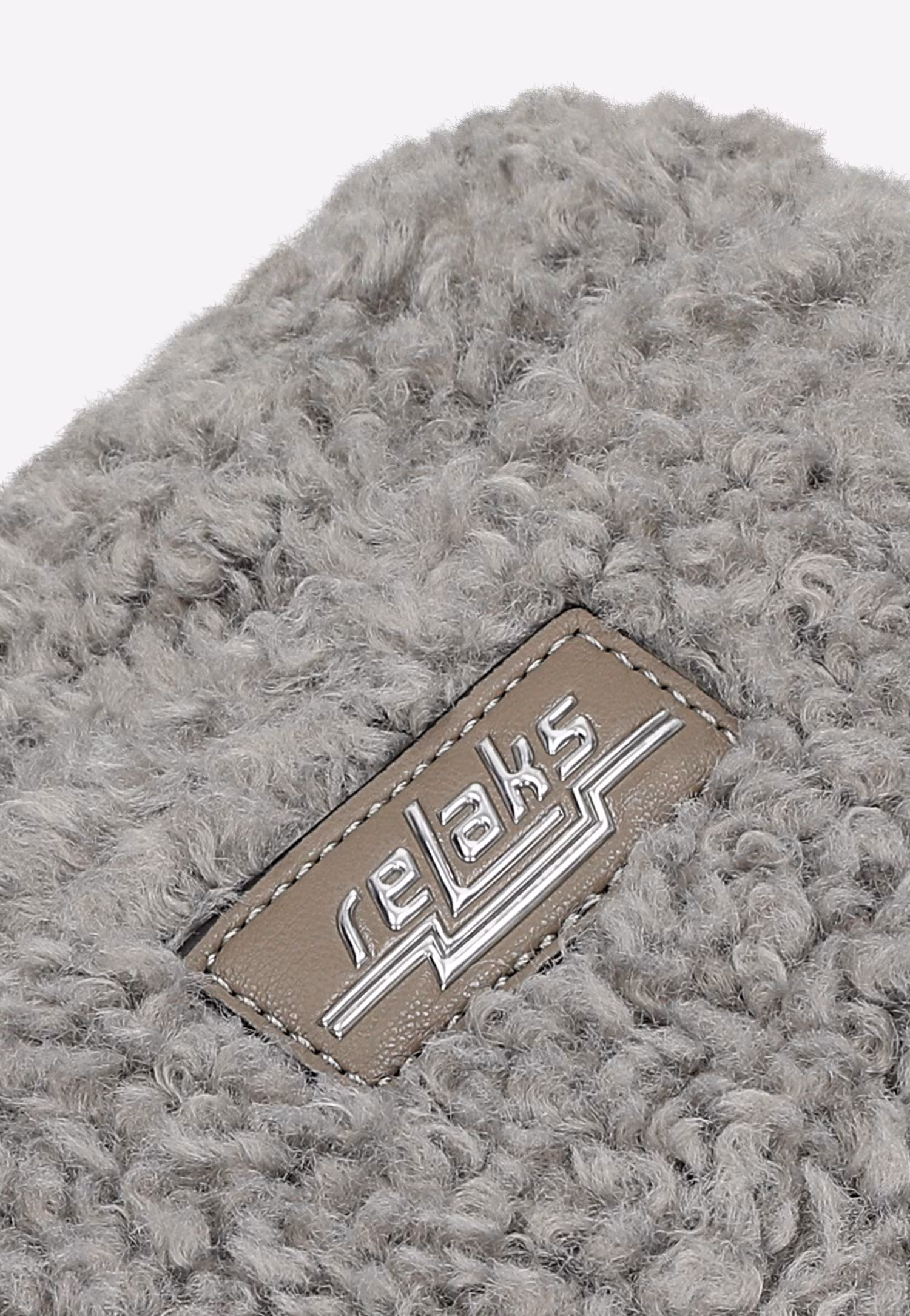 RELAKS mała popielata torebka ze sztucznego futra