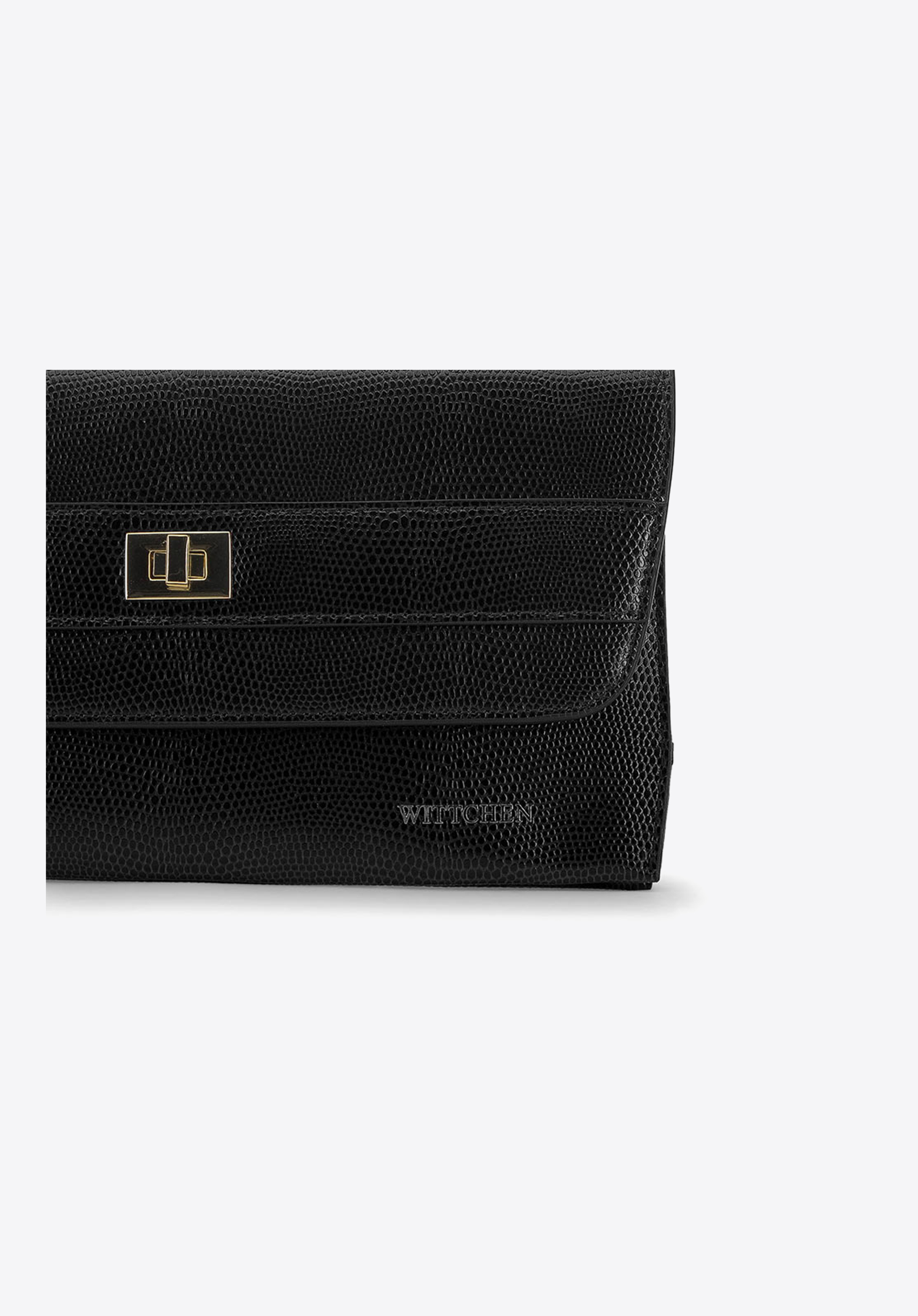 Damska listonoszka skórzana z wężową fakturą