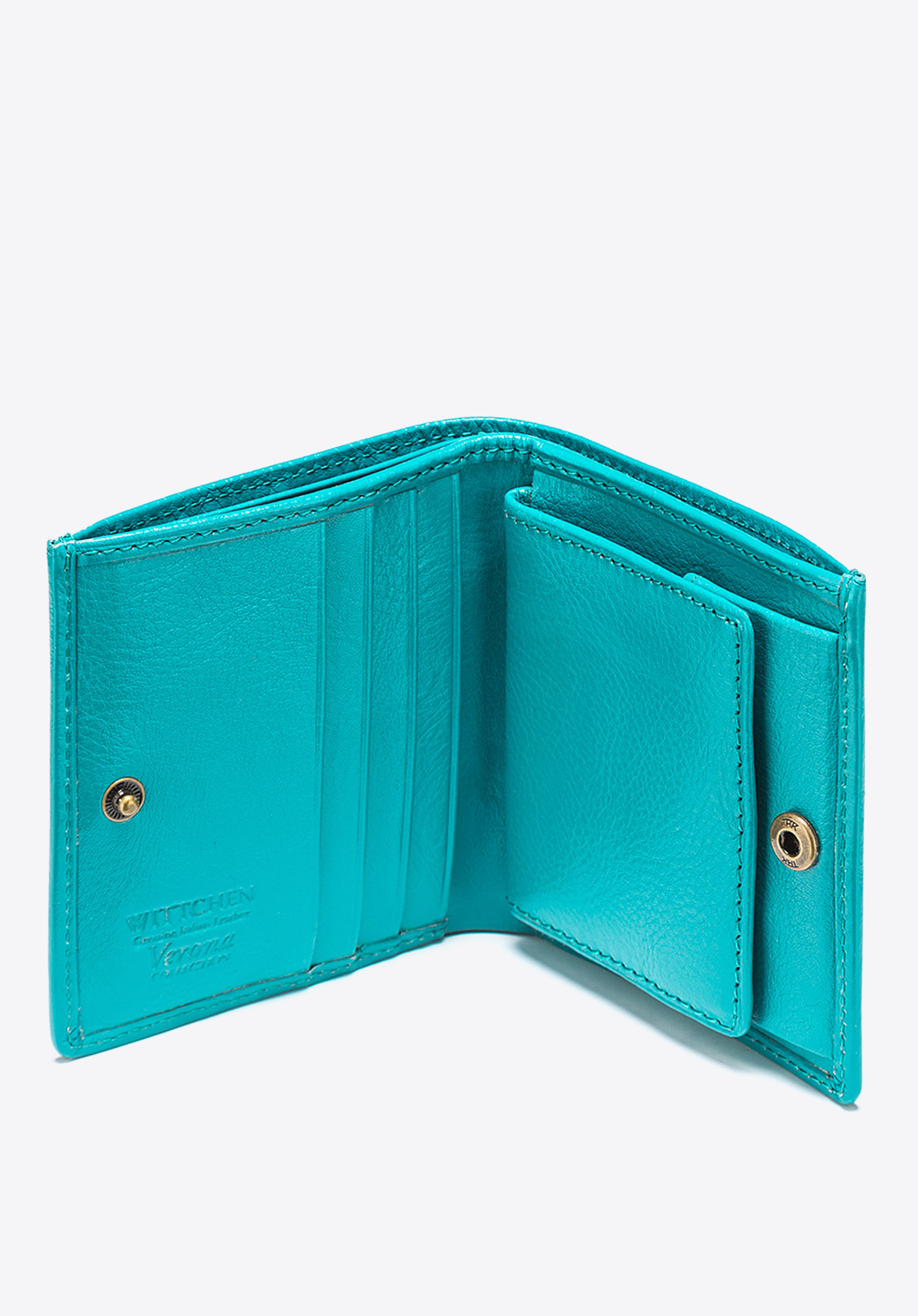 Damski portfel ze skóry lakierowany mały