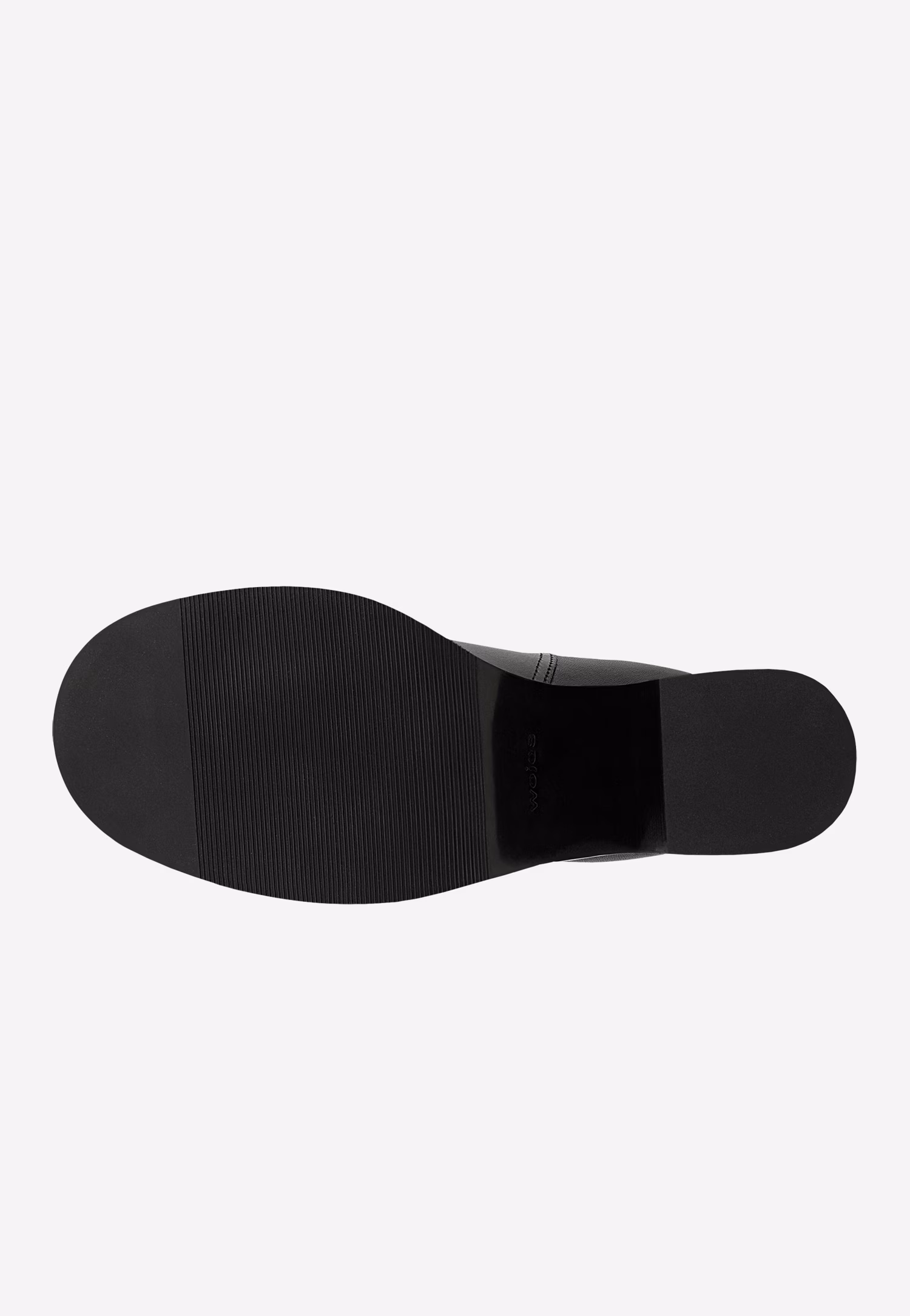 Czarne wsuwane botki na obcasie