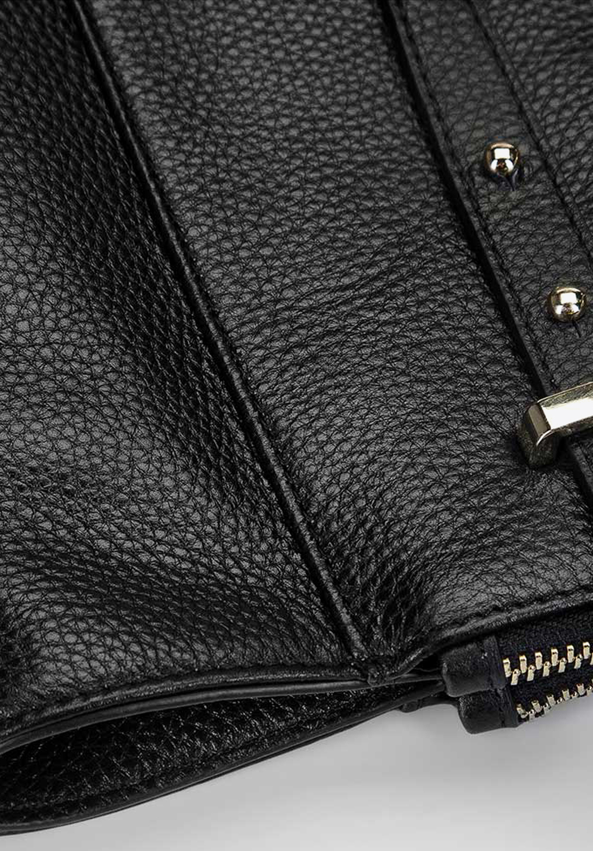 Torebka shopperka skórzana z ukrytymi kieszeniami