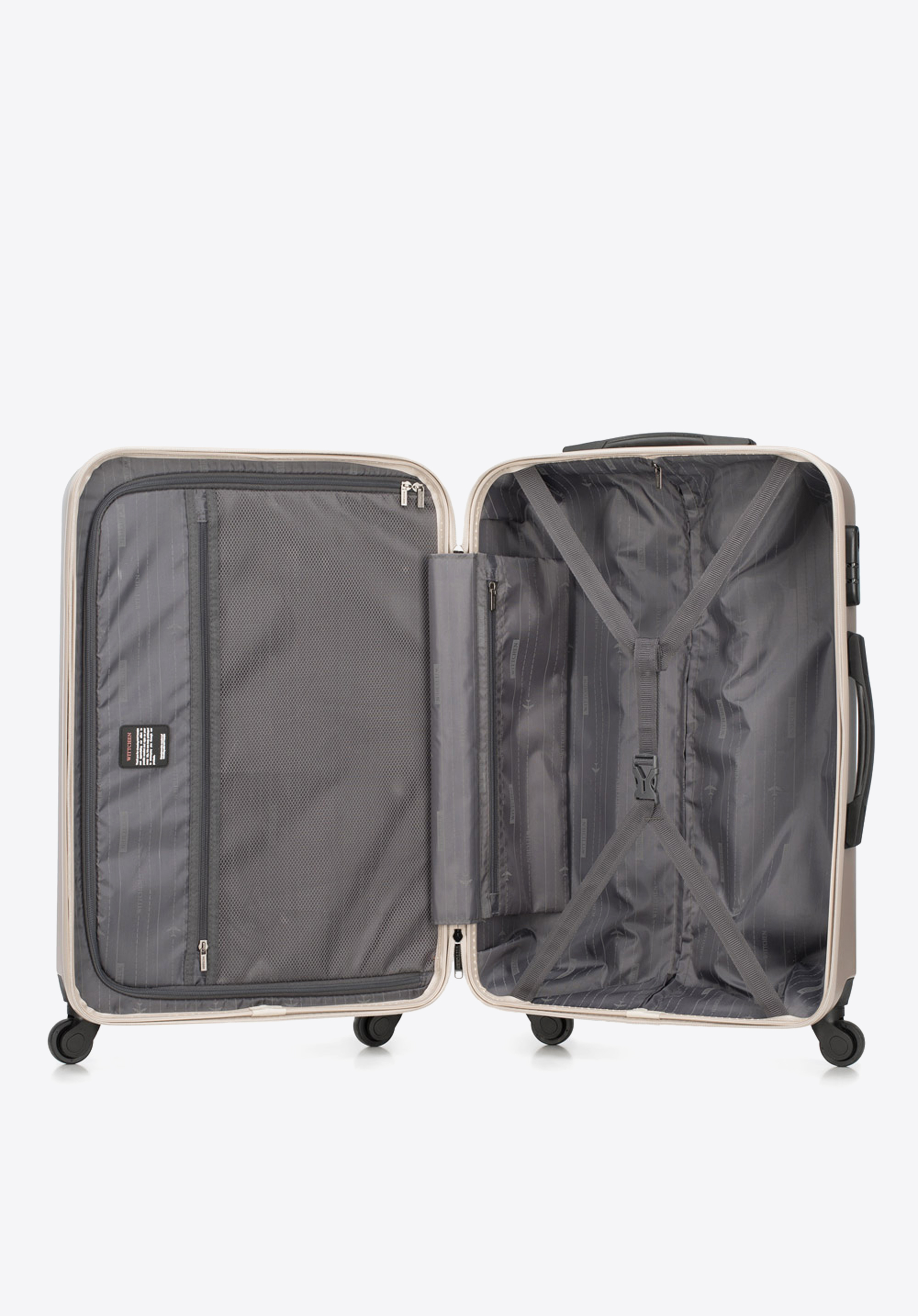 Walizka kabinowa z polikarbonu fakturowana