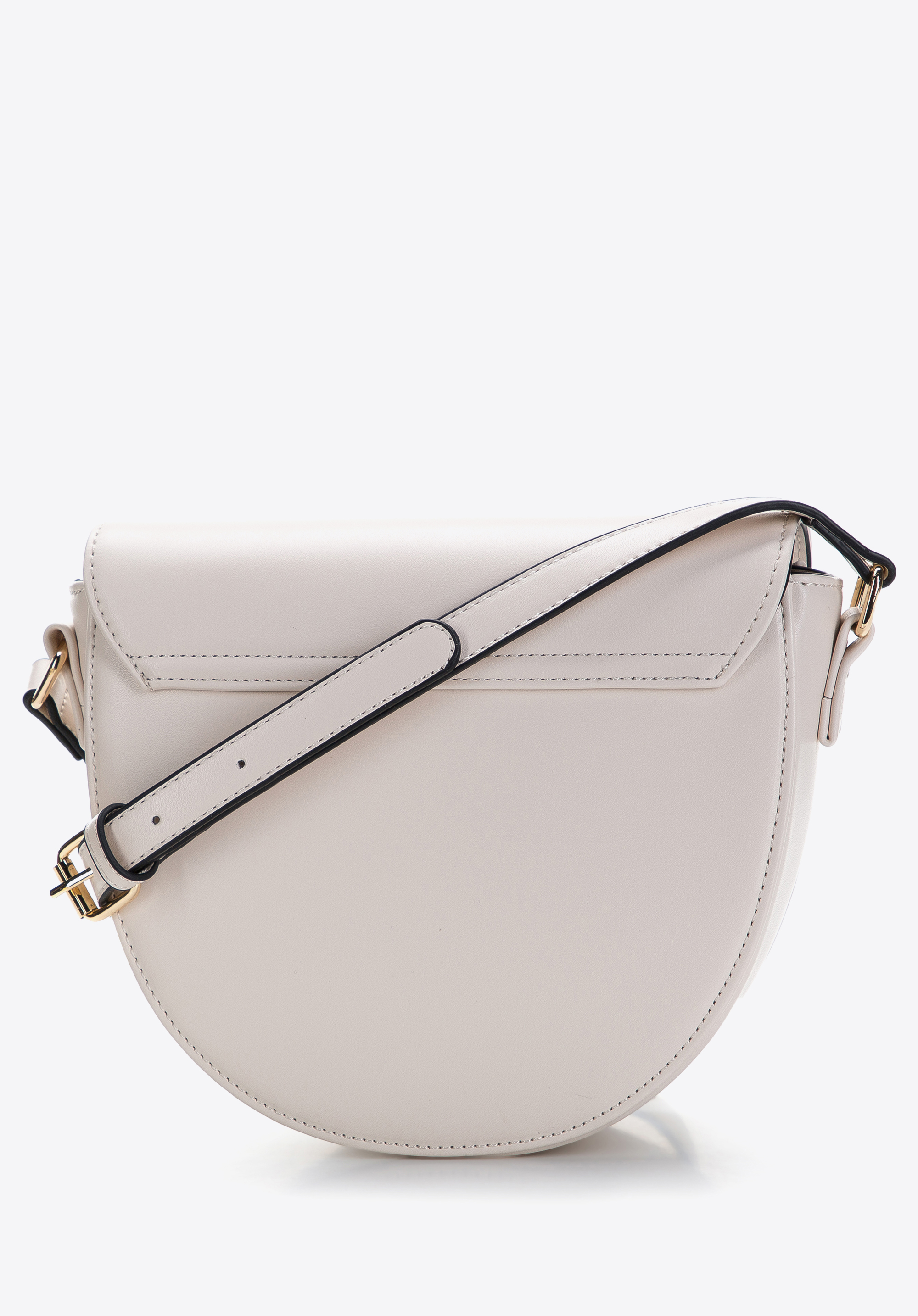 Damska listonoszka z ozdobną klamrą na klapie