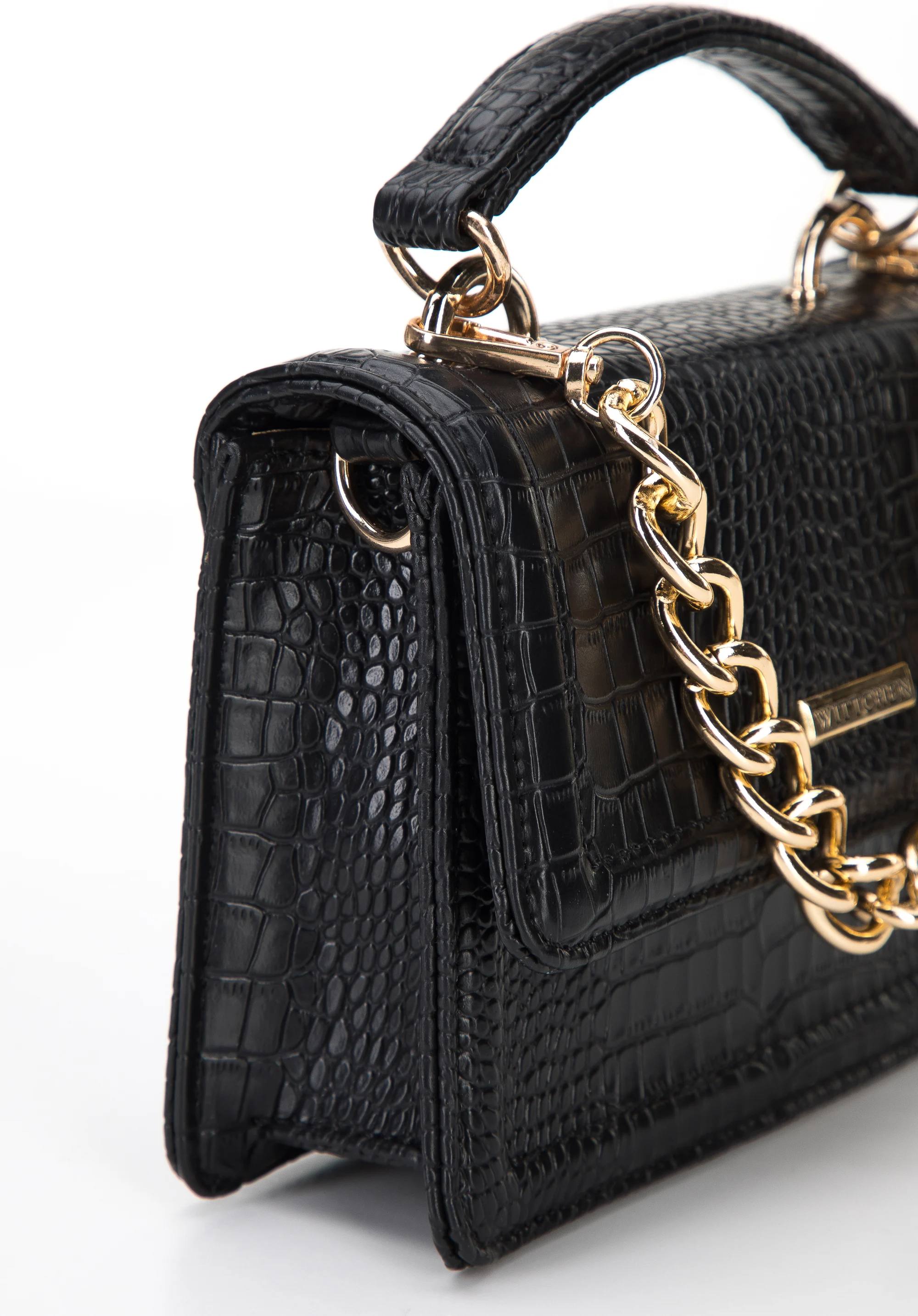 Minikuferek z ekoskóry o fakturze croco