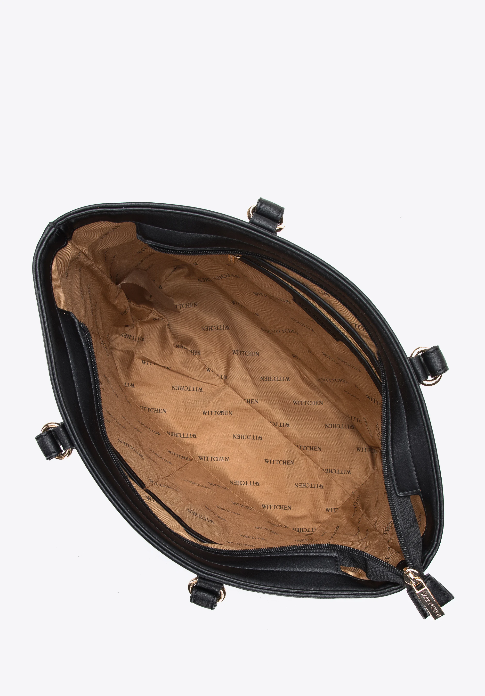 Damska shopperka z łańcuchem na przodzie