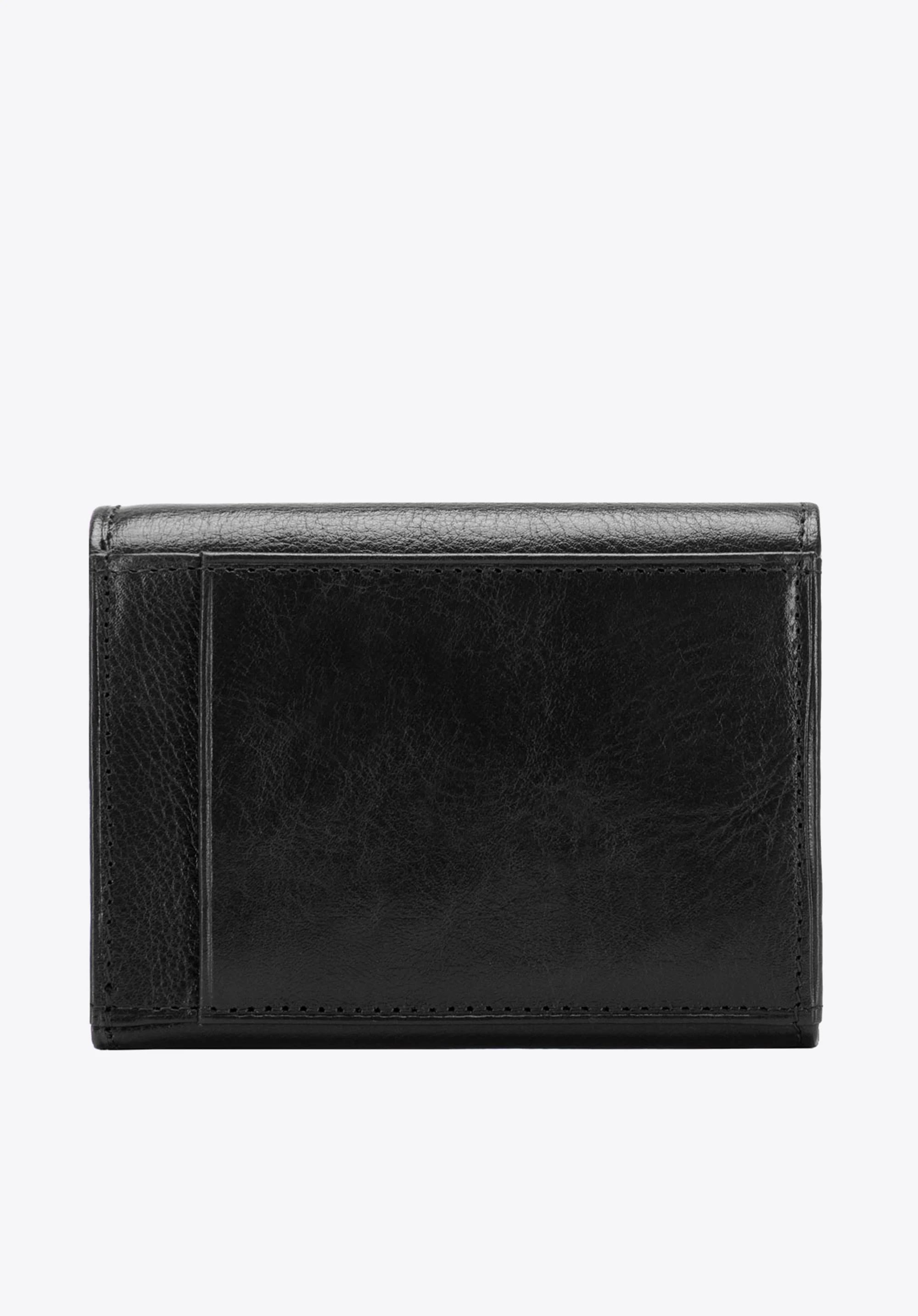 Portfel skórzany mały na zatrzask