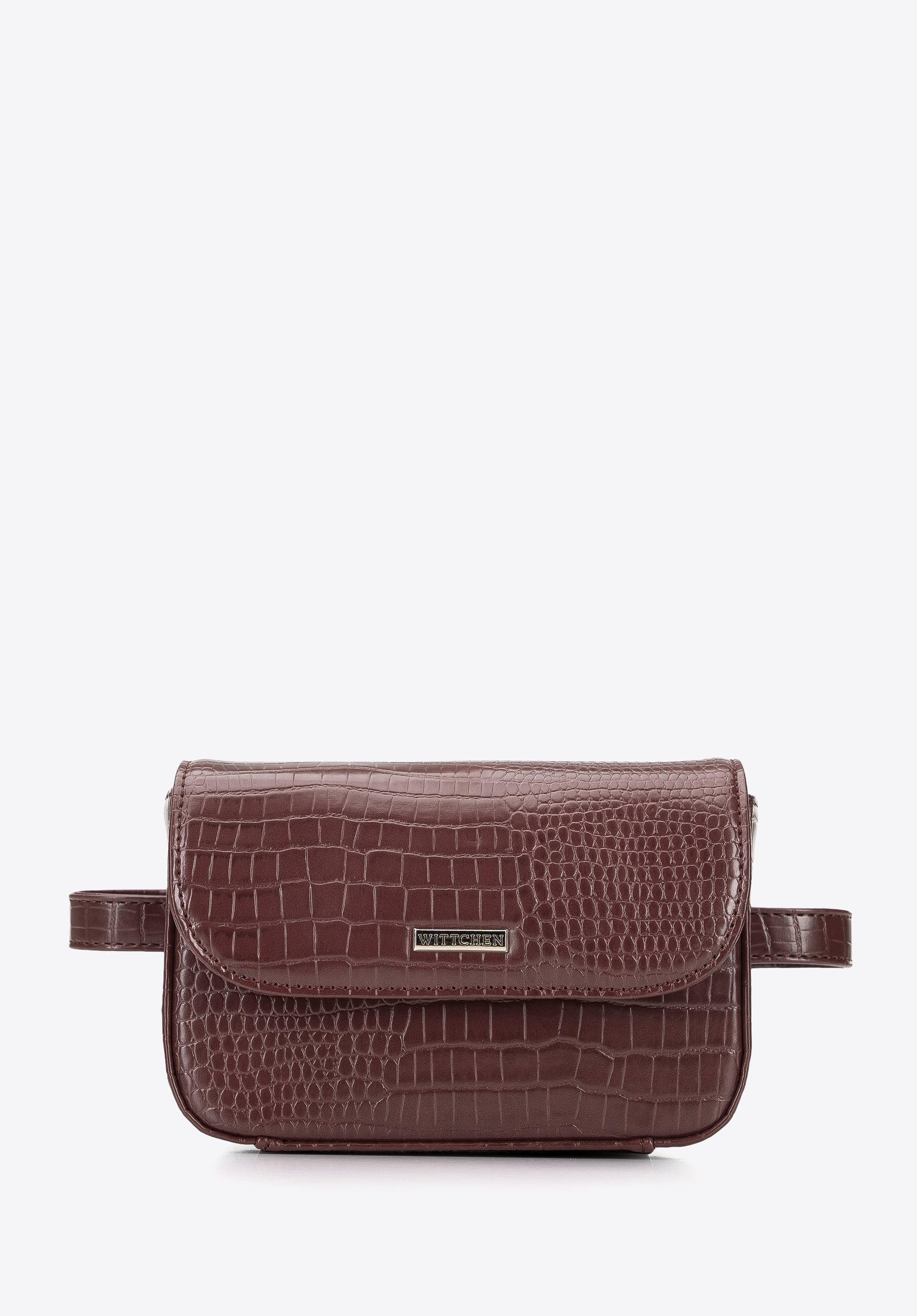 Damska torebka nerka z ekoskóry croco