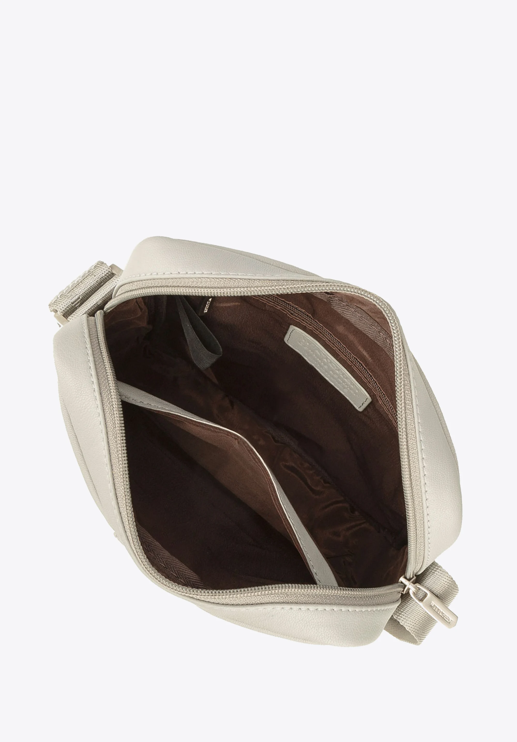 Męska listonoszka skórzana stębnowana mała