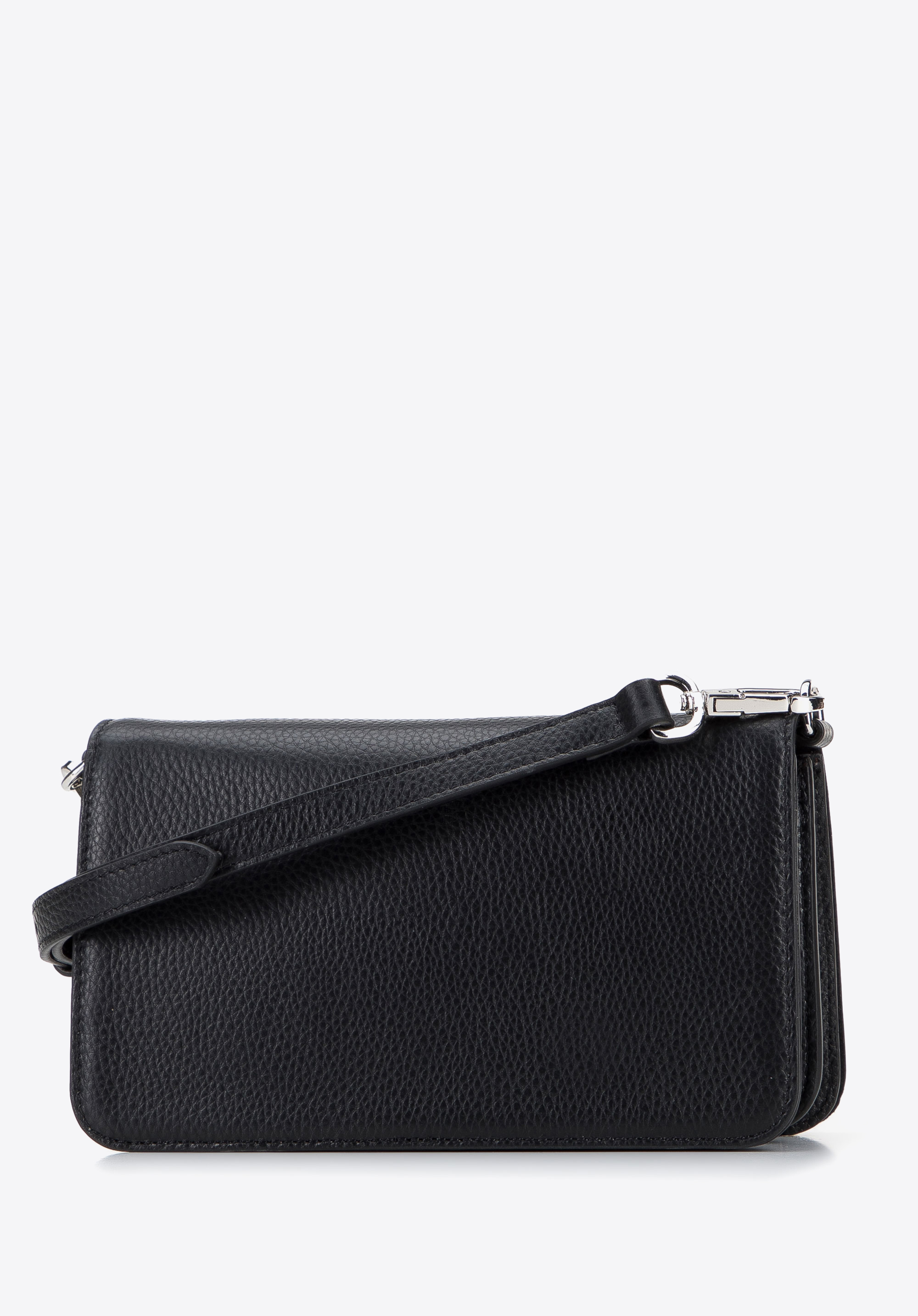 Damska listonoszka skórzana dwukomorowa mała