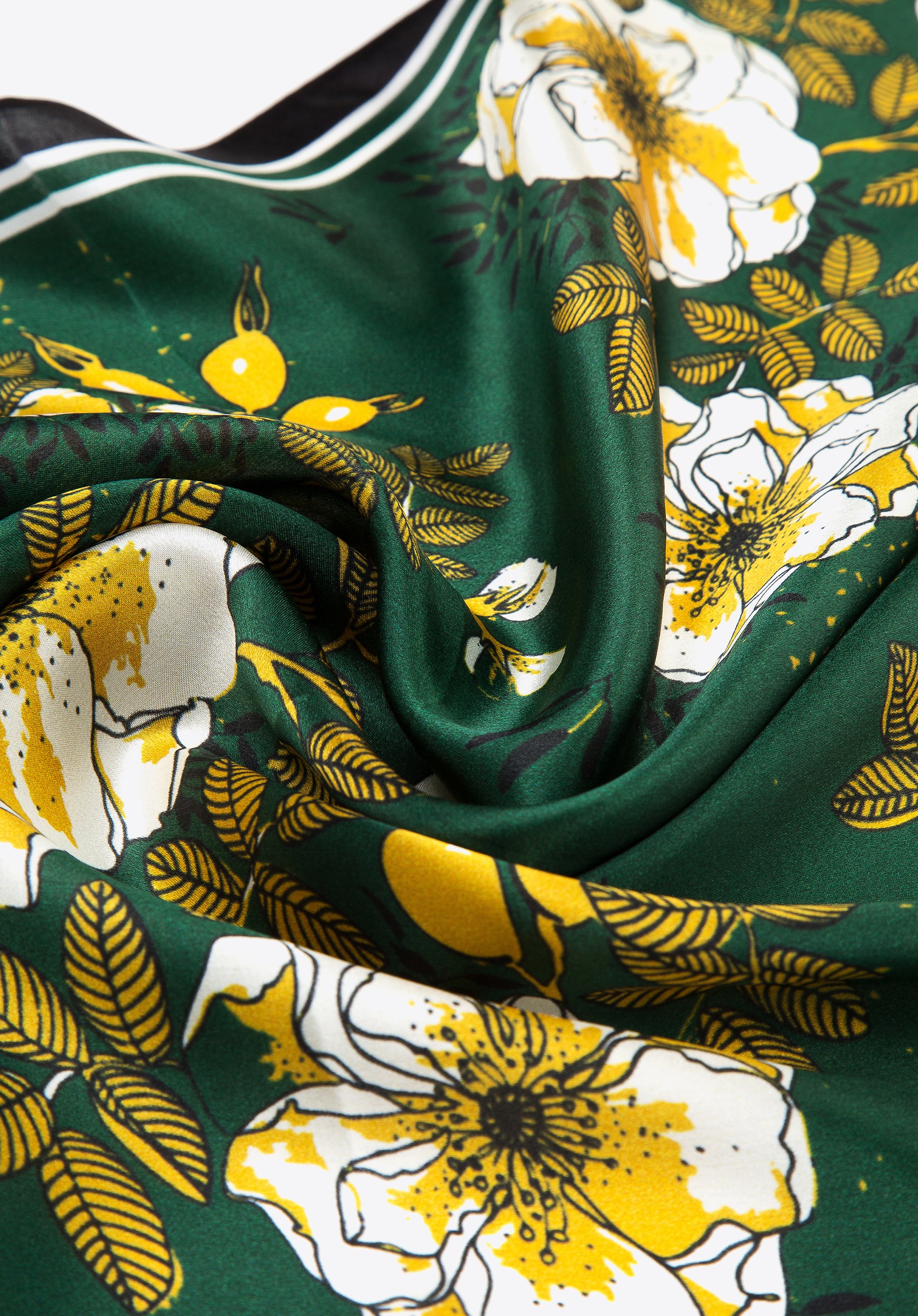 Damska apaszka jedwabna we wzory