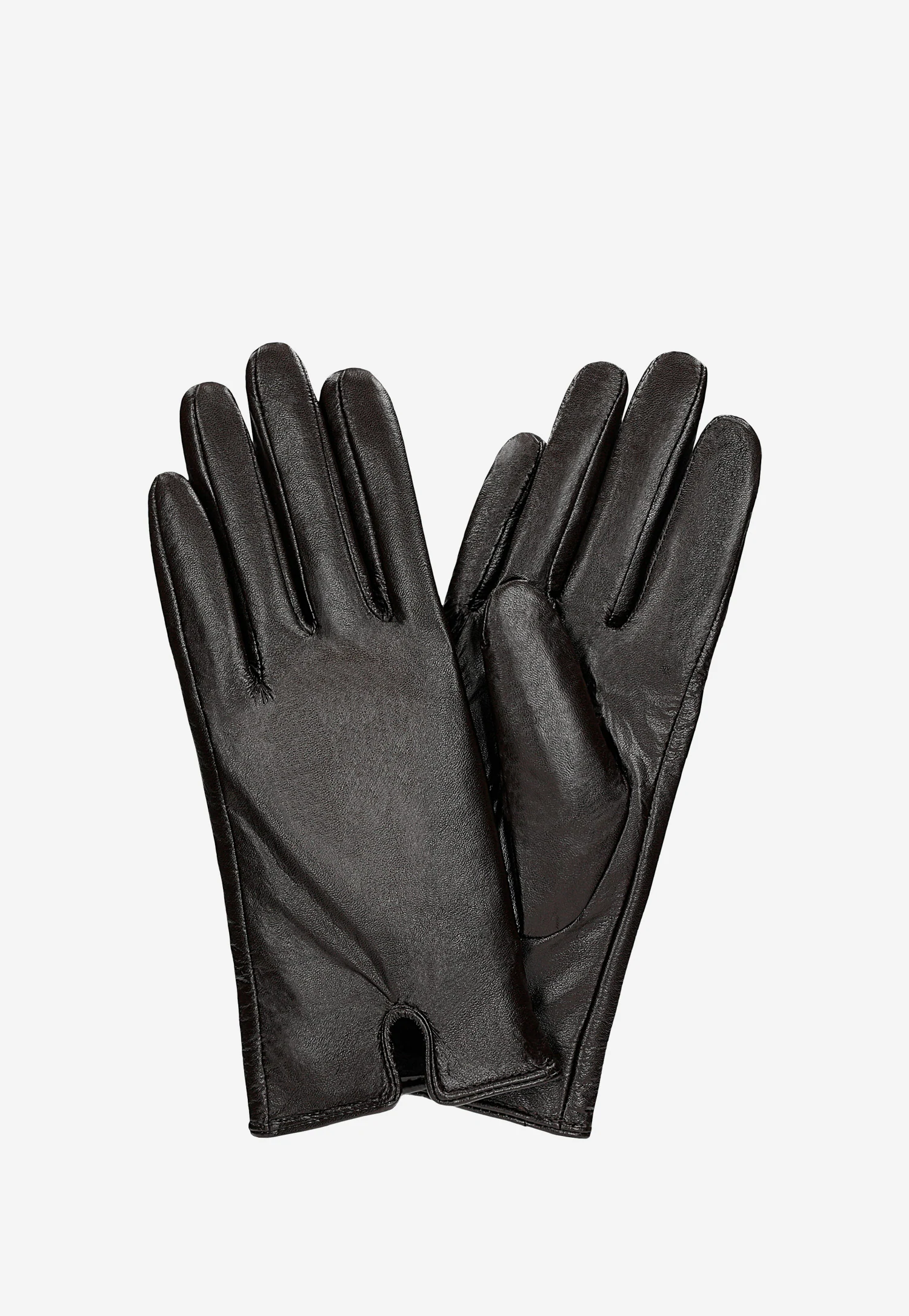 Brązowe rękawiczki damskie skórzane