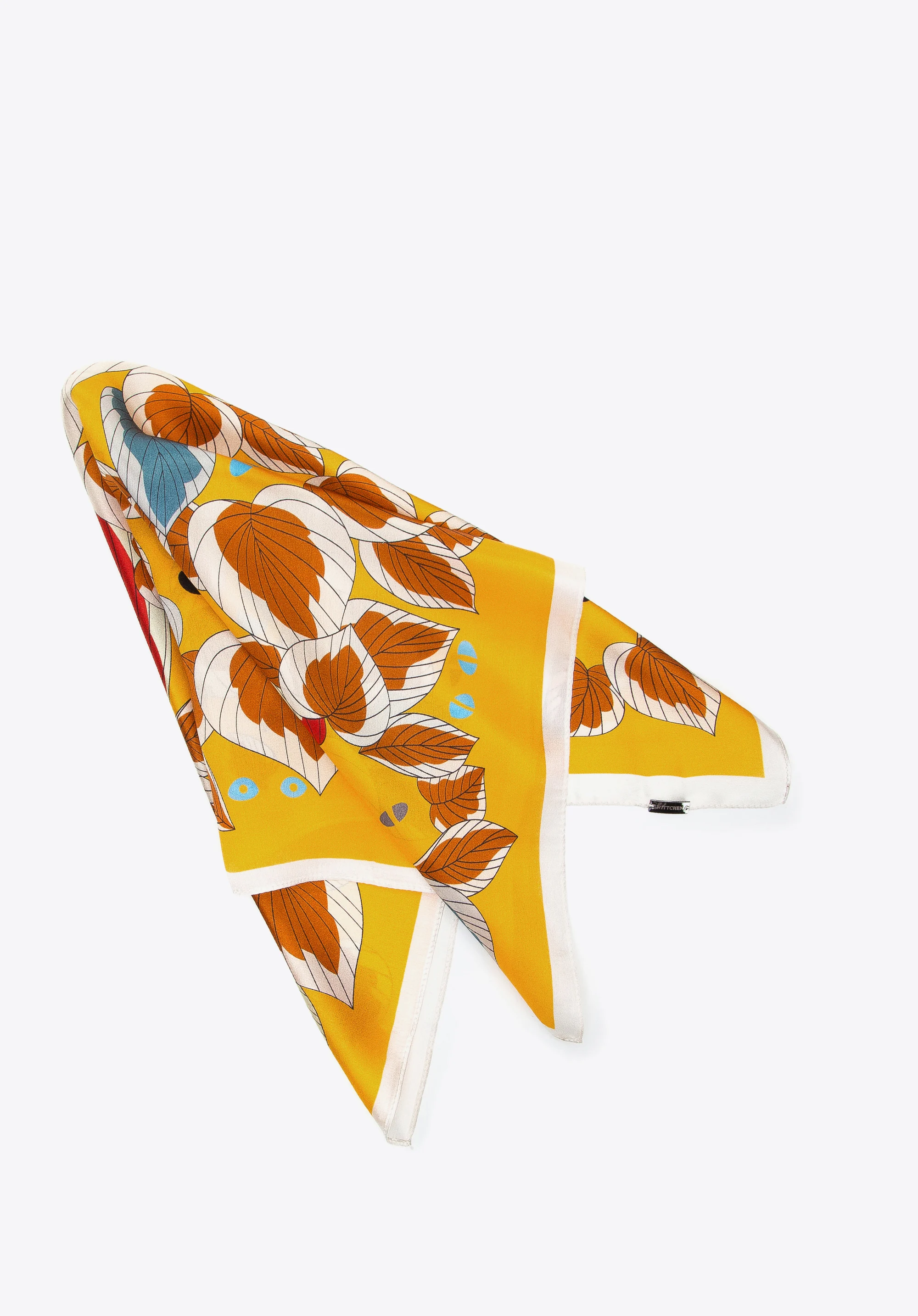 Damska apaszka jedwabna we wzory