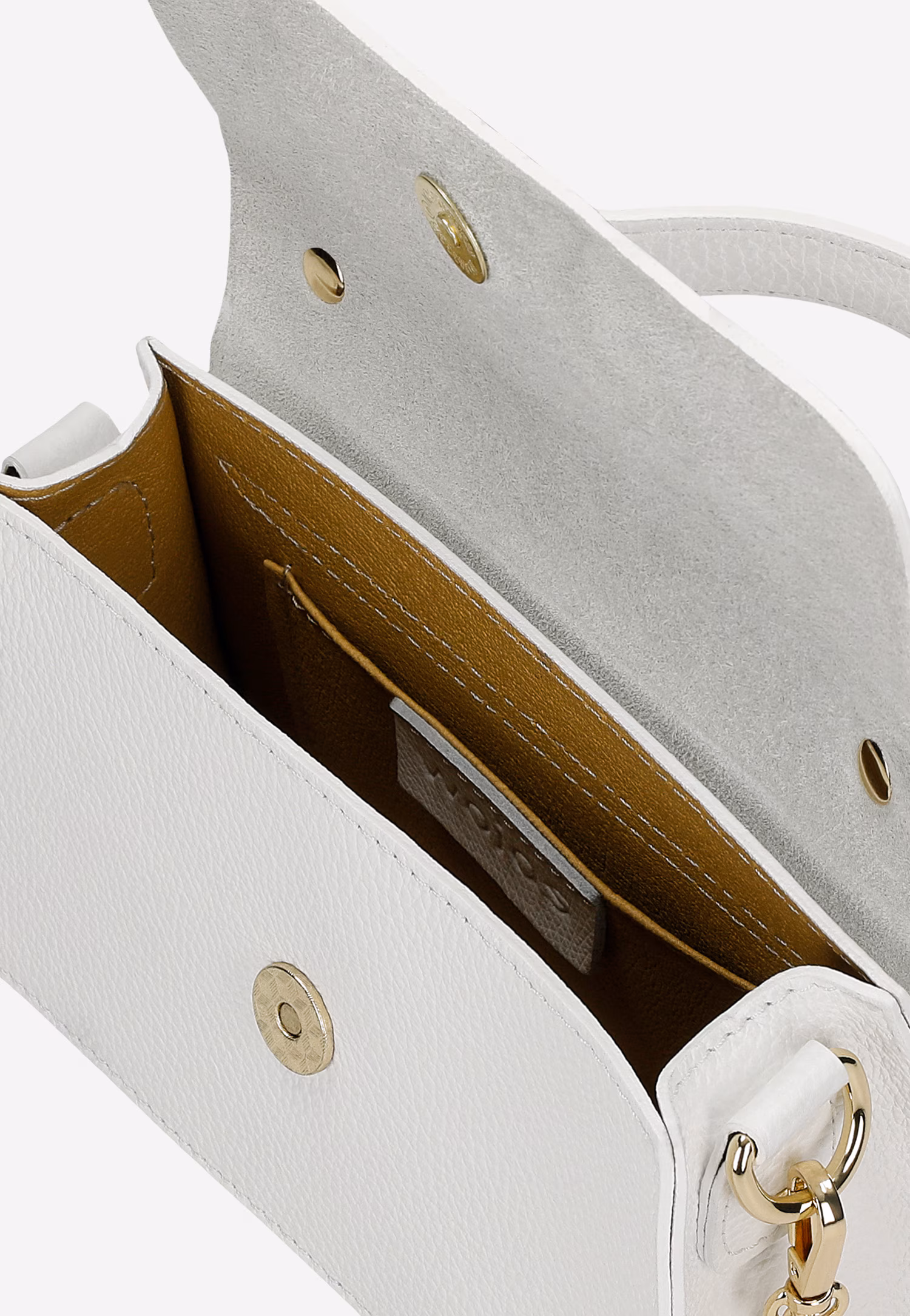 Mała wizytowa torebka damska w kolorze białym