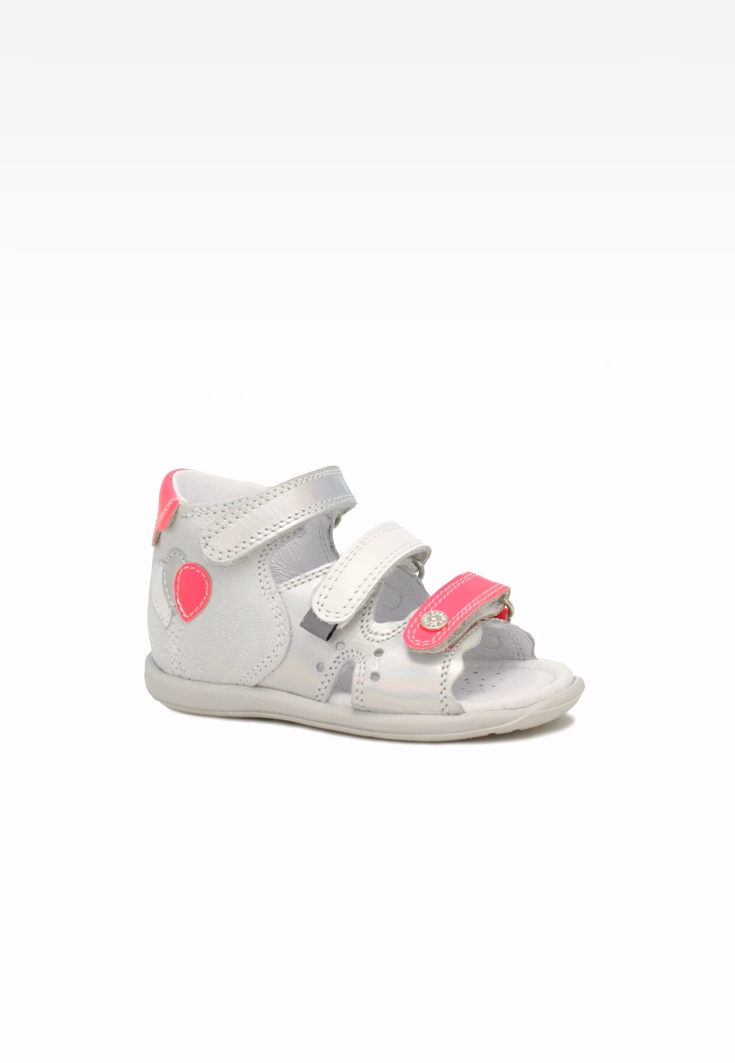 Sandały BARTEK 71158-0011, dla dziewcząt, szaro-różowy