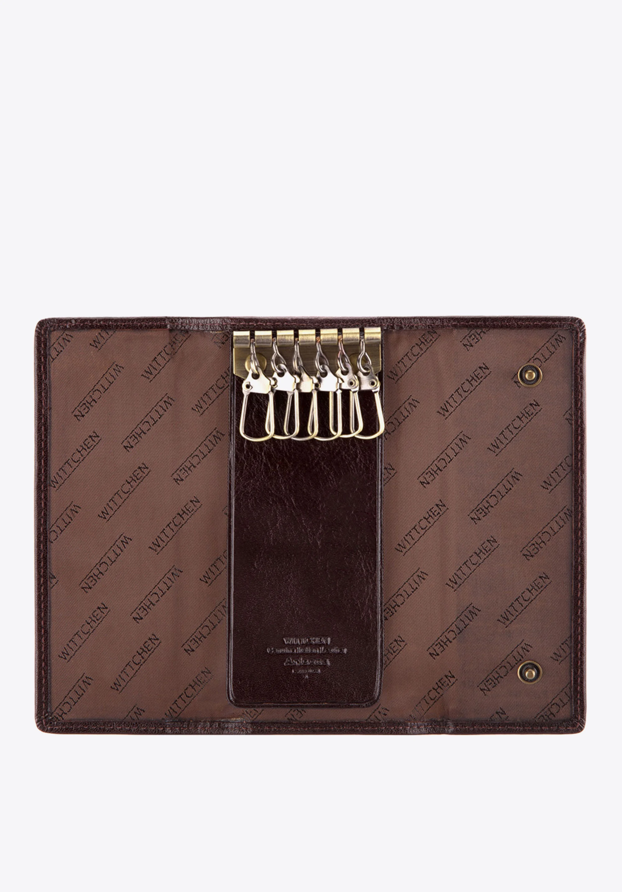 Etui na klucze ze skóry z herbem