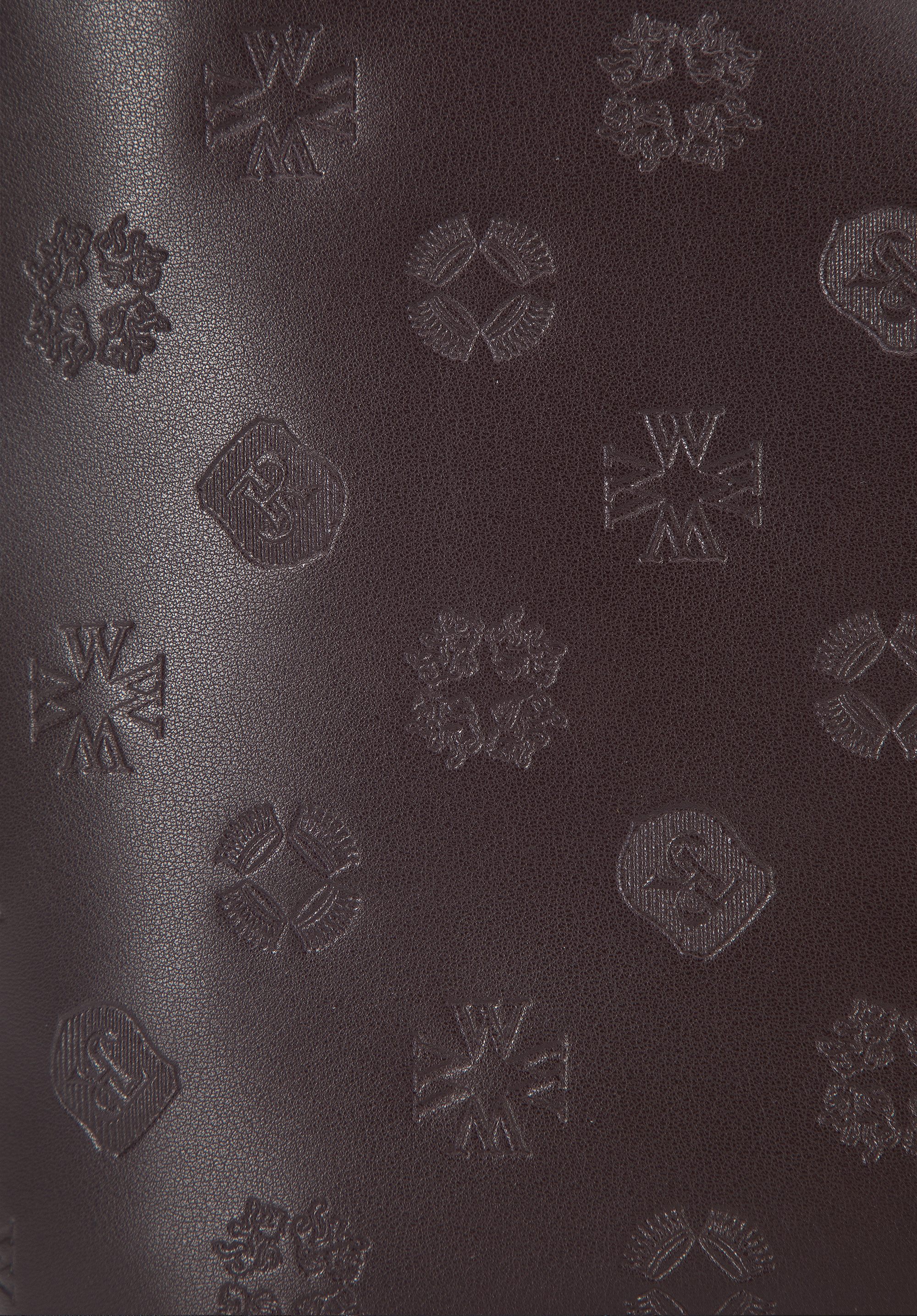 Torebka worek ze skóry w monogram