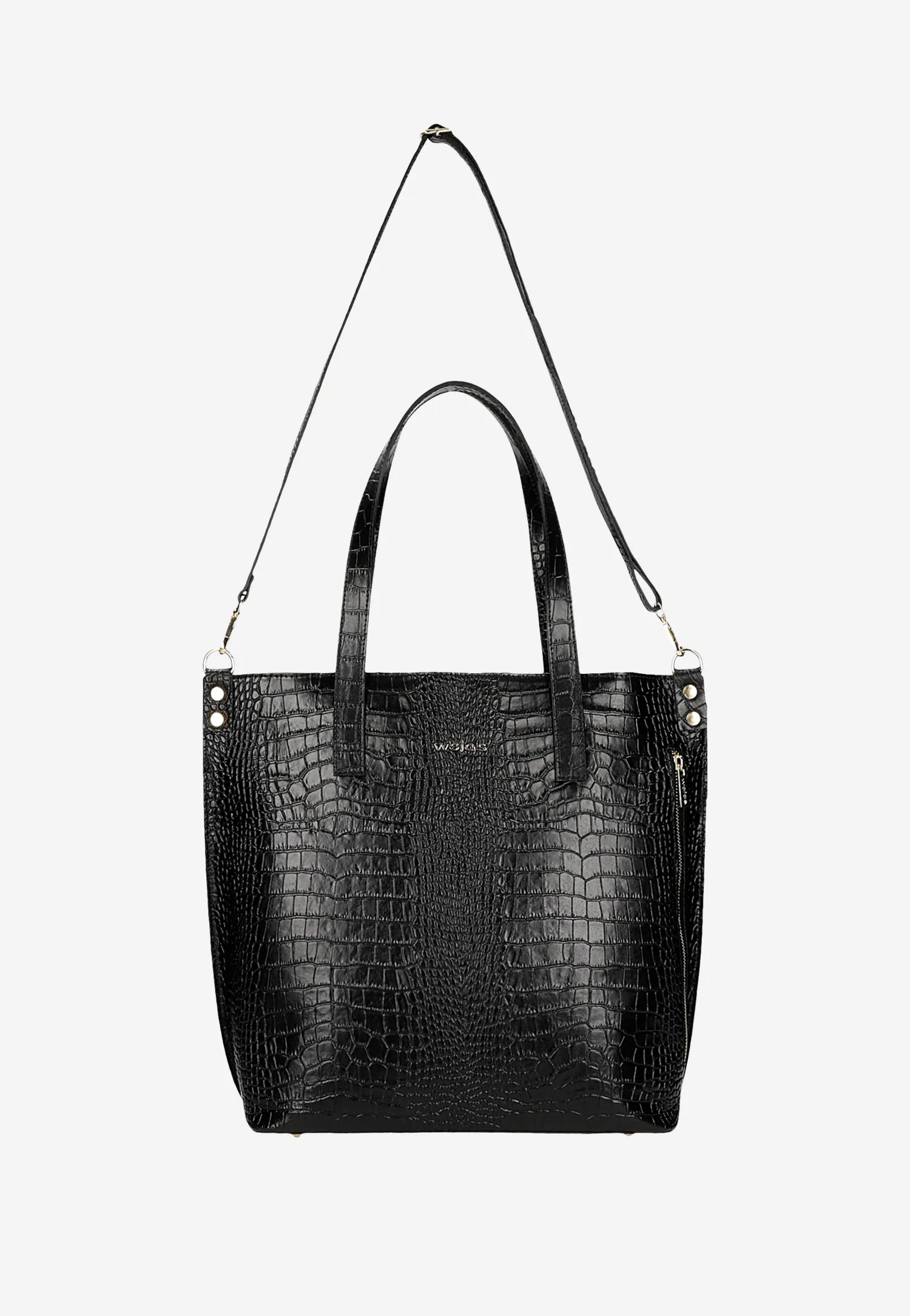 Torebka damska skórzana w kolorze ciemnobrązowym