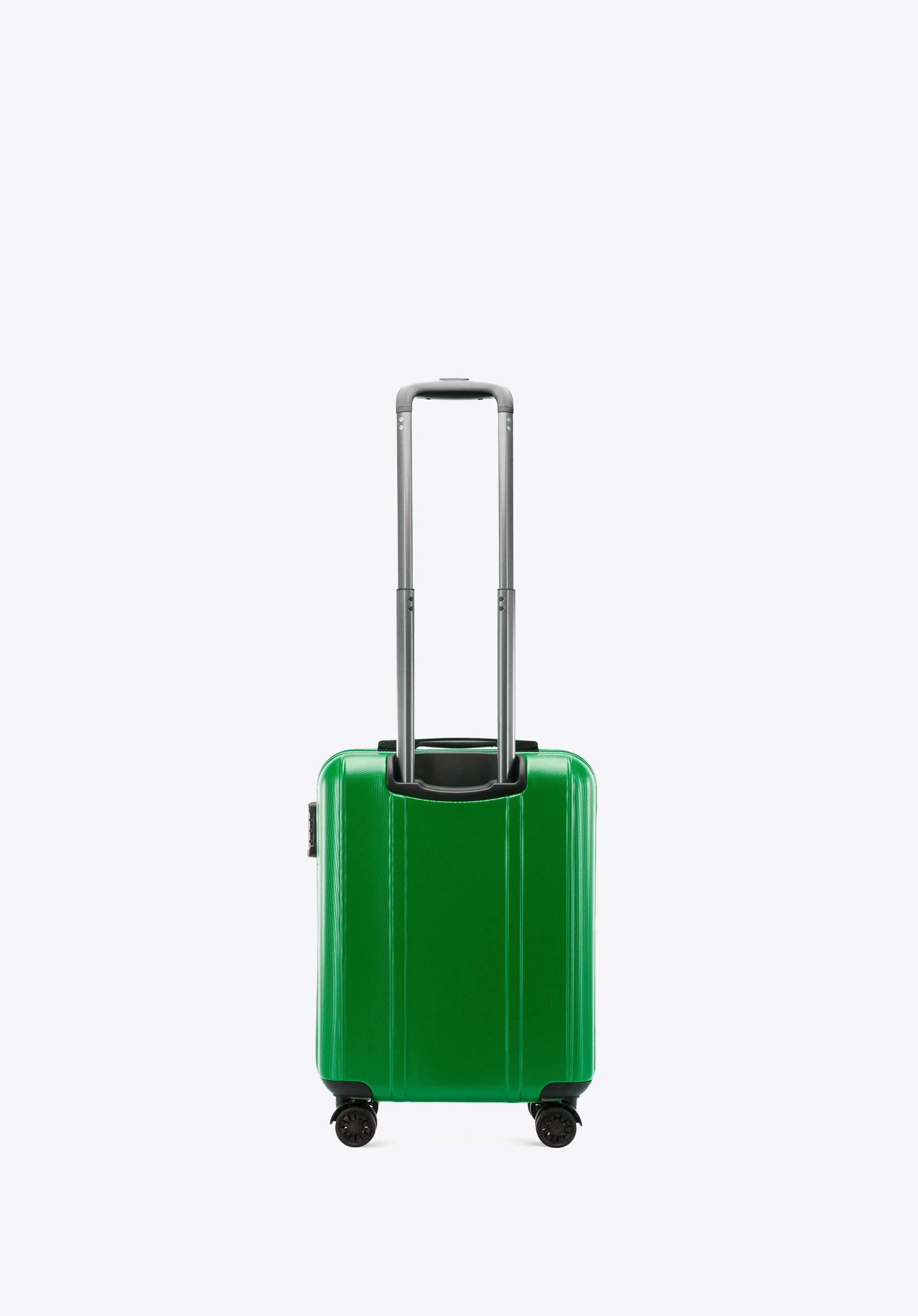 Walizka kabinowa z polikarbonu z pionowymi tłoczeniami