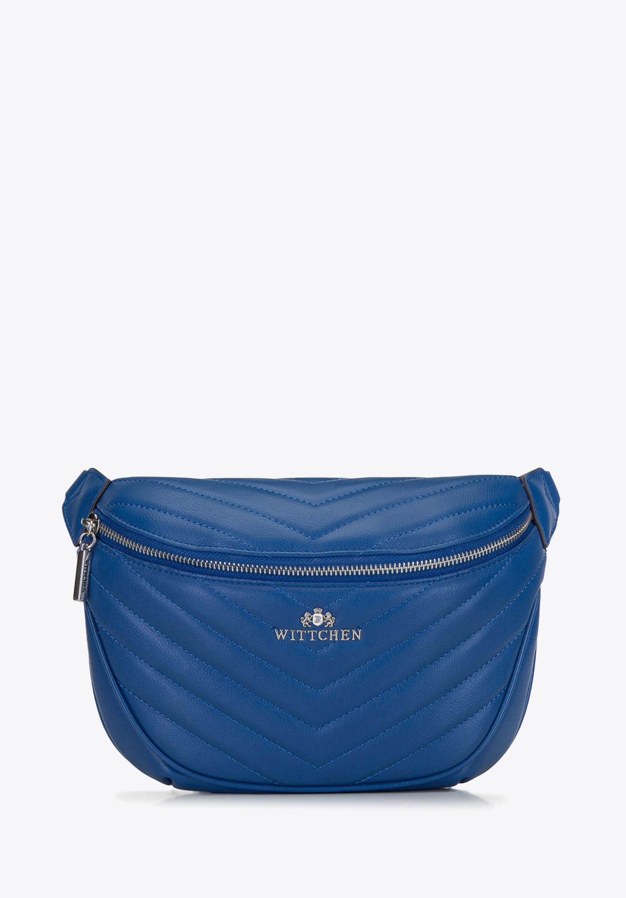 Damska torebka nerka skórzana z ukośnym pikowaniem