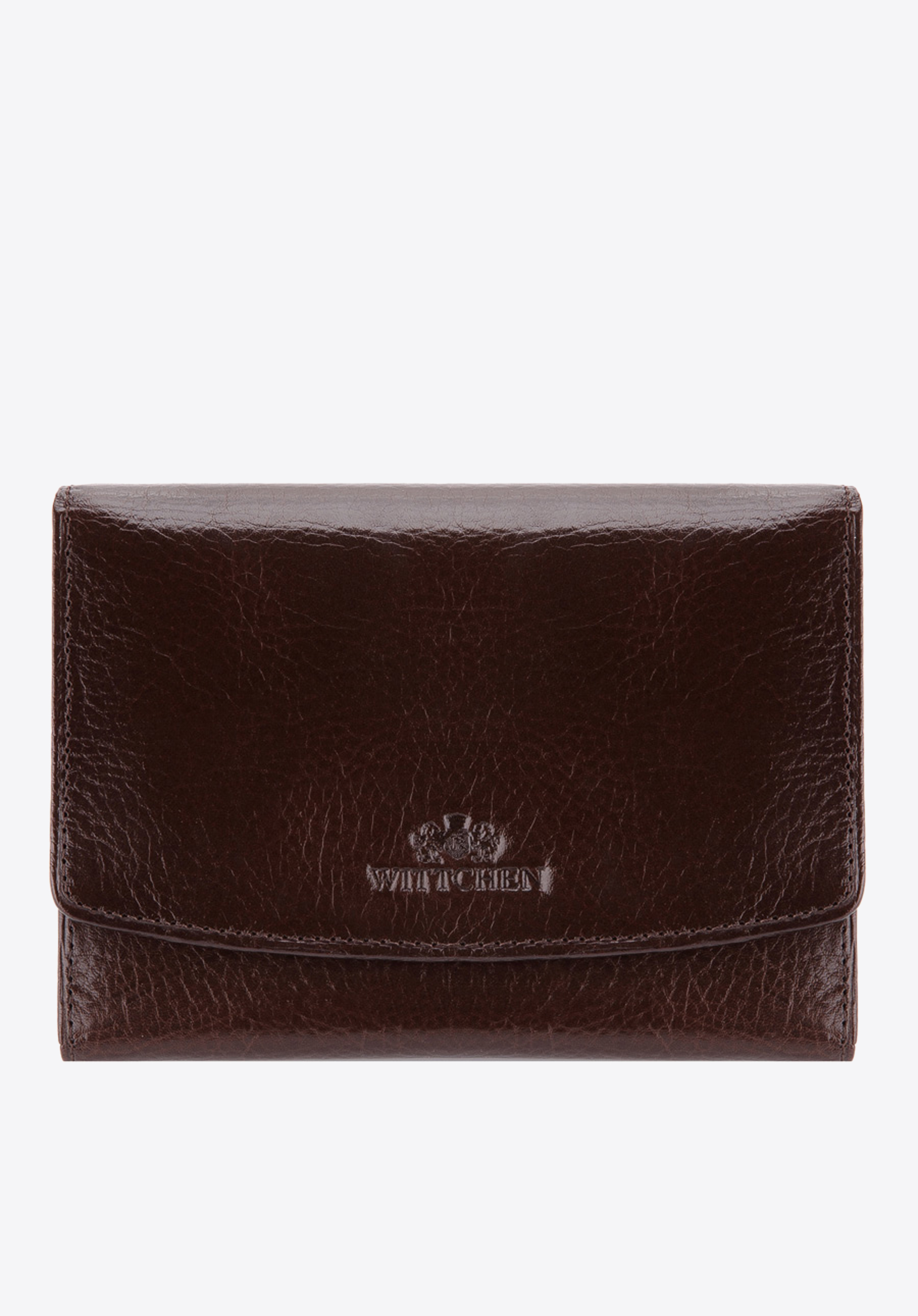 Damski portfel skórzany z kieszonką na bigiel