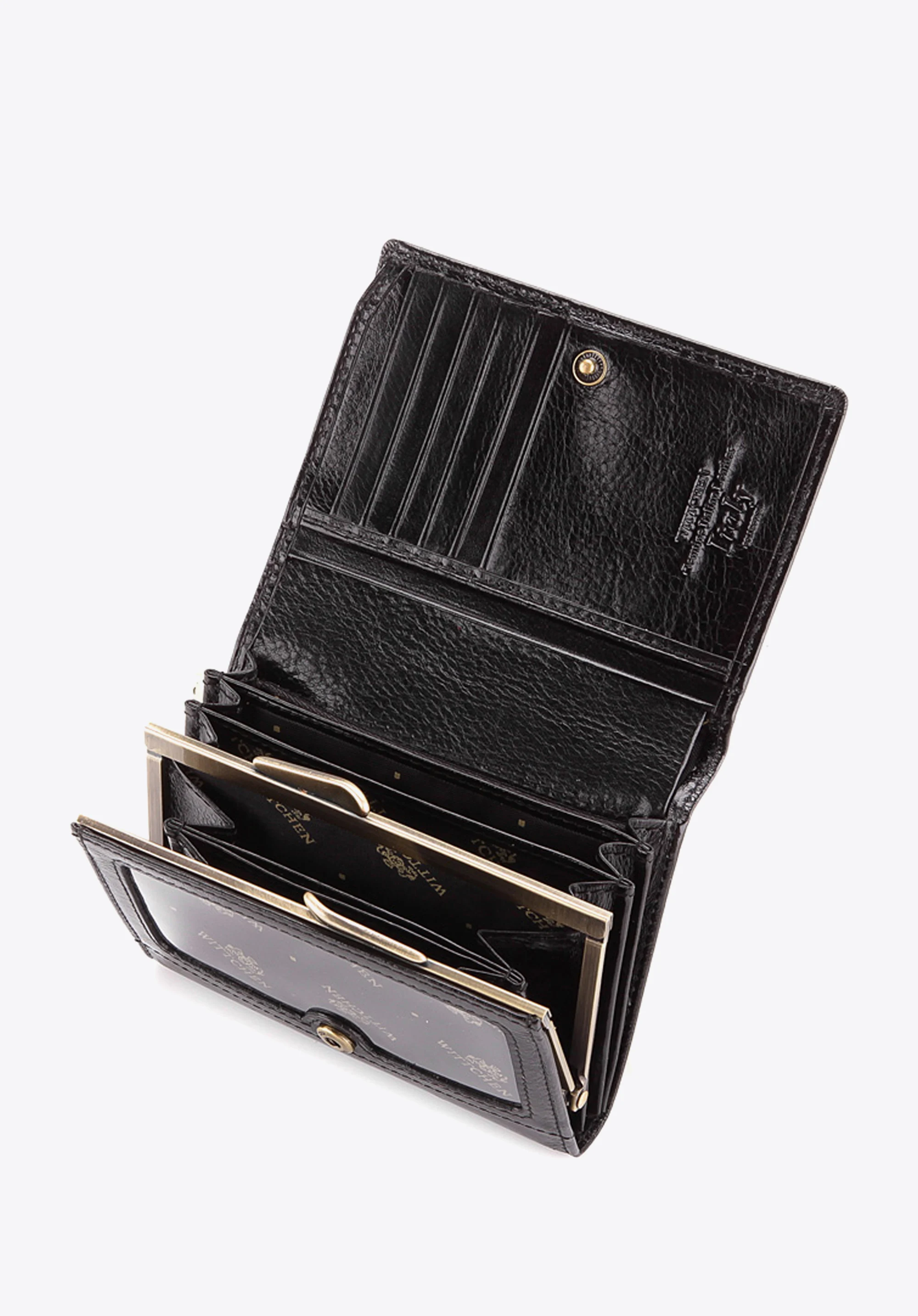 Damski portfel ze skóry średni