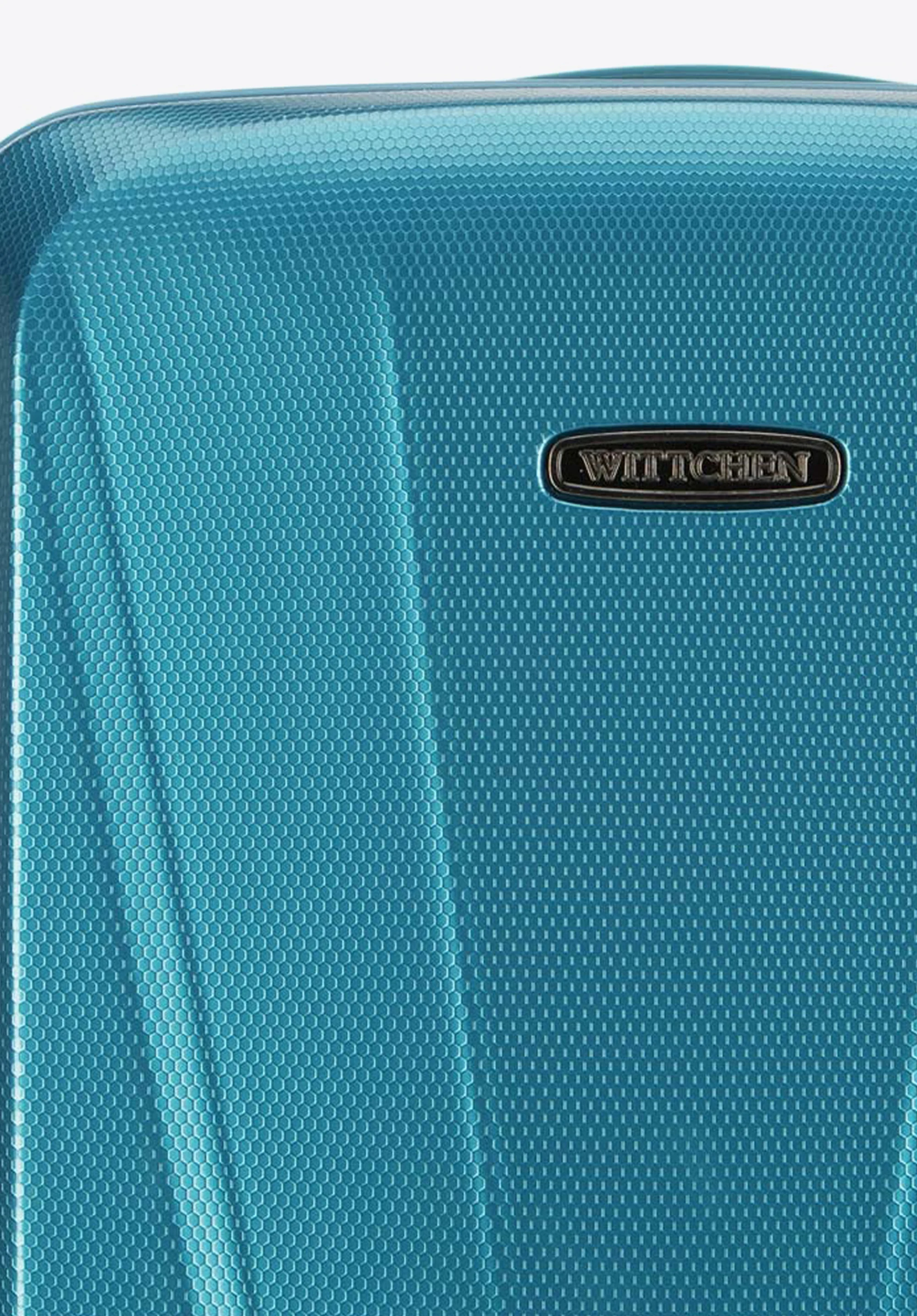 Walizka kabinowa z polikarbonu geometryczna